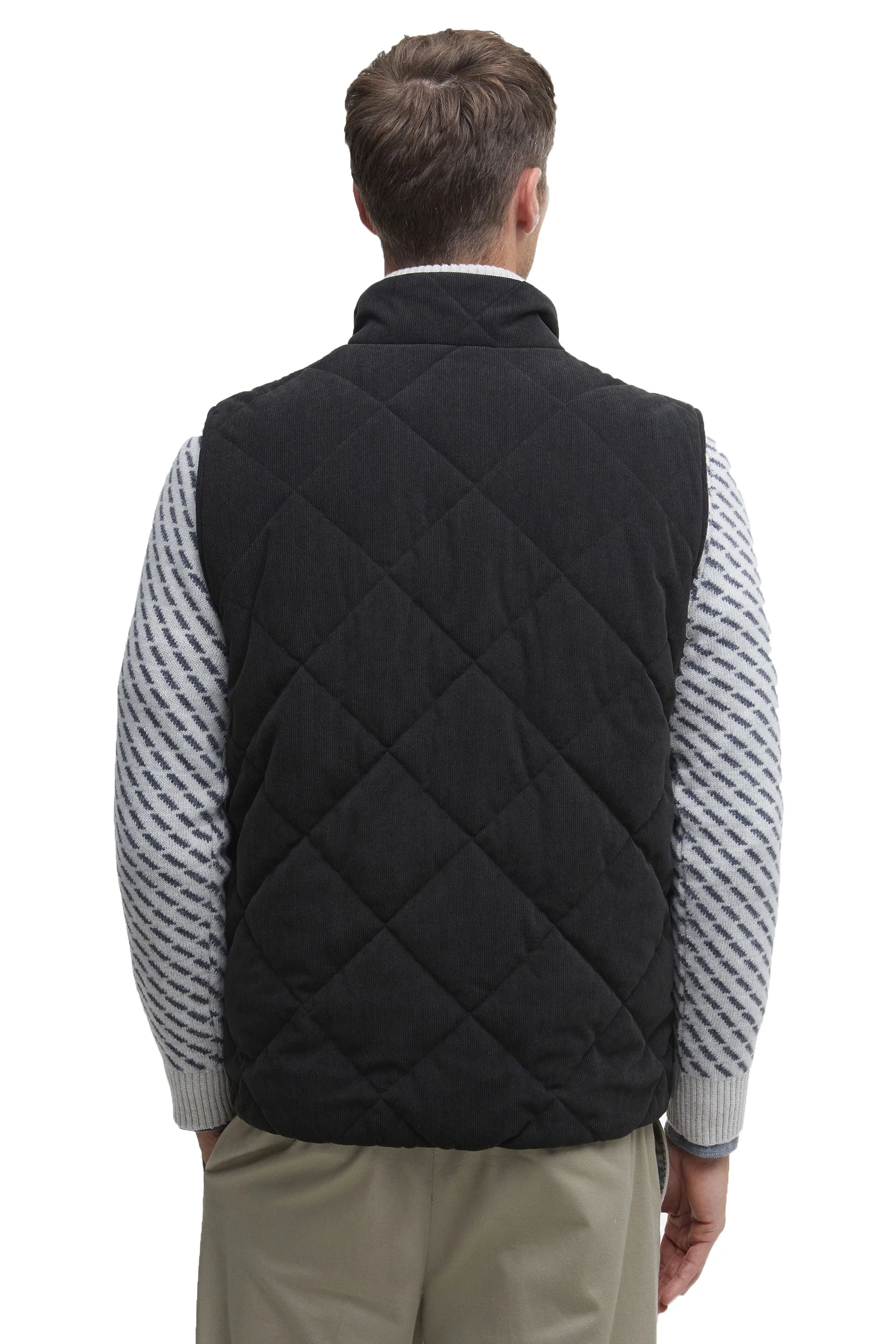 Barbour Cord Liddesdale Gilet Black - Image 3
