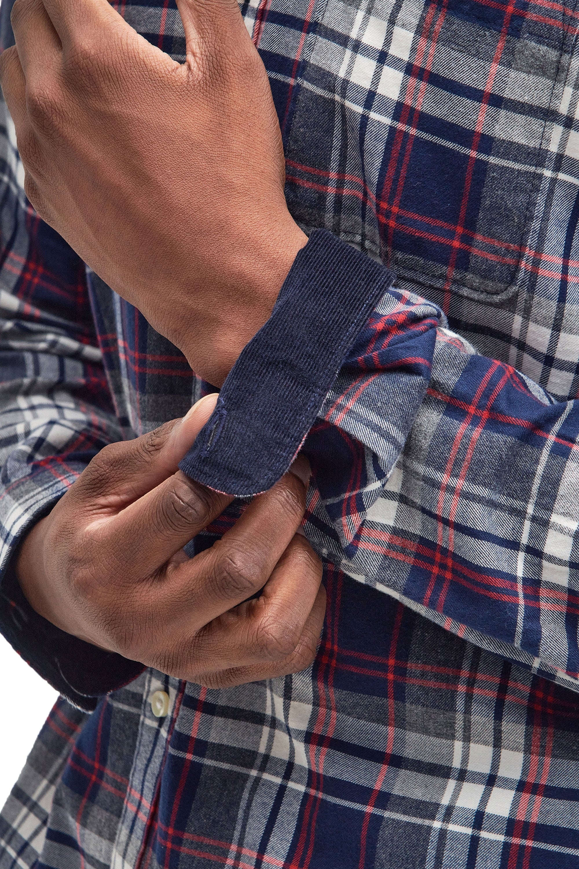Barbour Crossfell Shirt Navy - Image 3