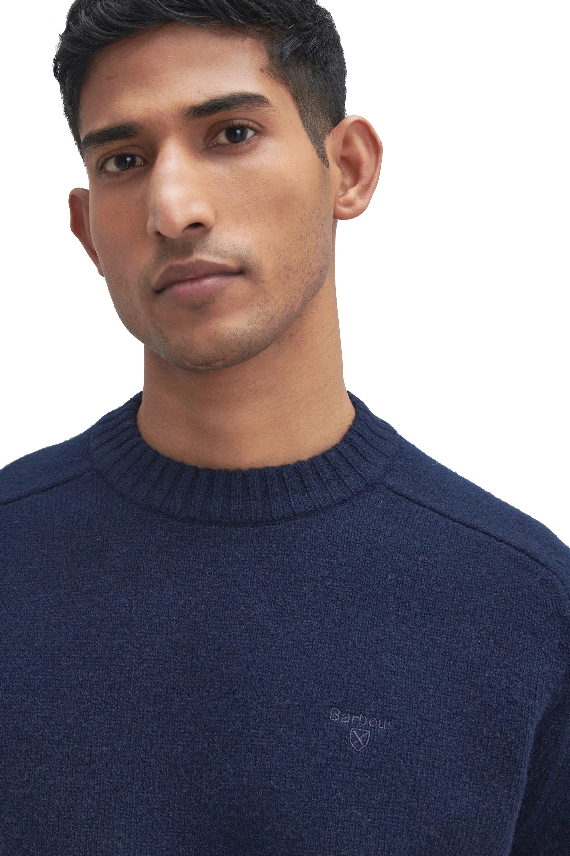 Barbour Grangetown Crew Neck Navy - Image 3