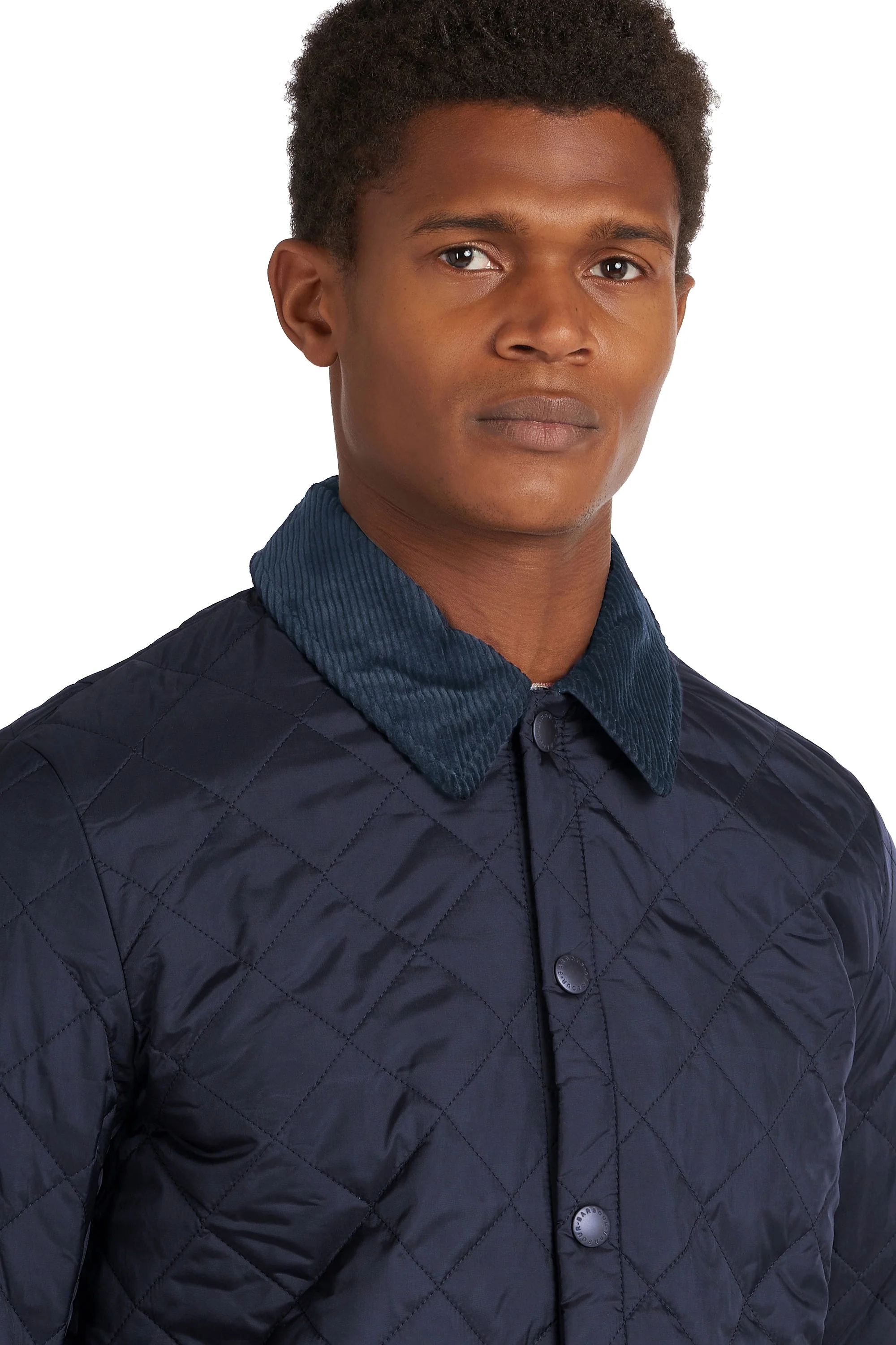 Barbour Heritage Liddesdale Quilted Jacket Navy - Image 3