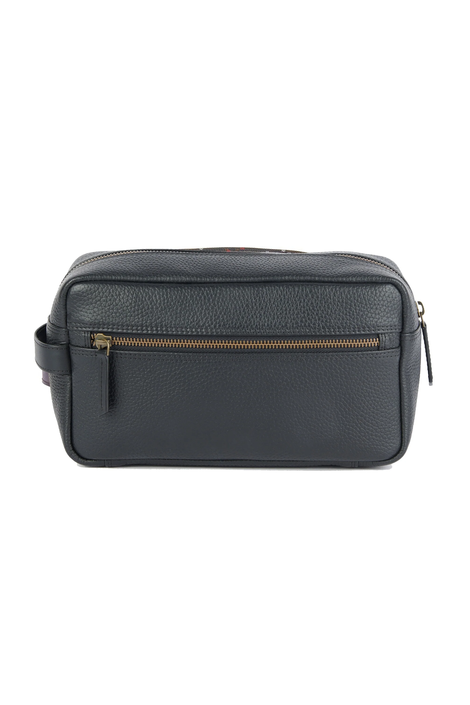 Barbour Highgate Leather Washbag Black - Image 2