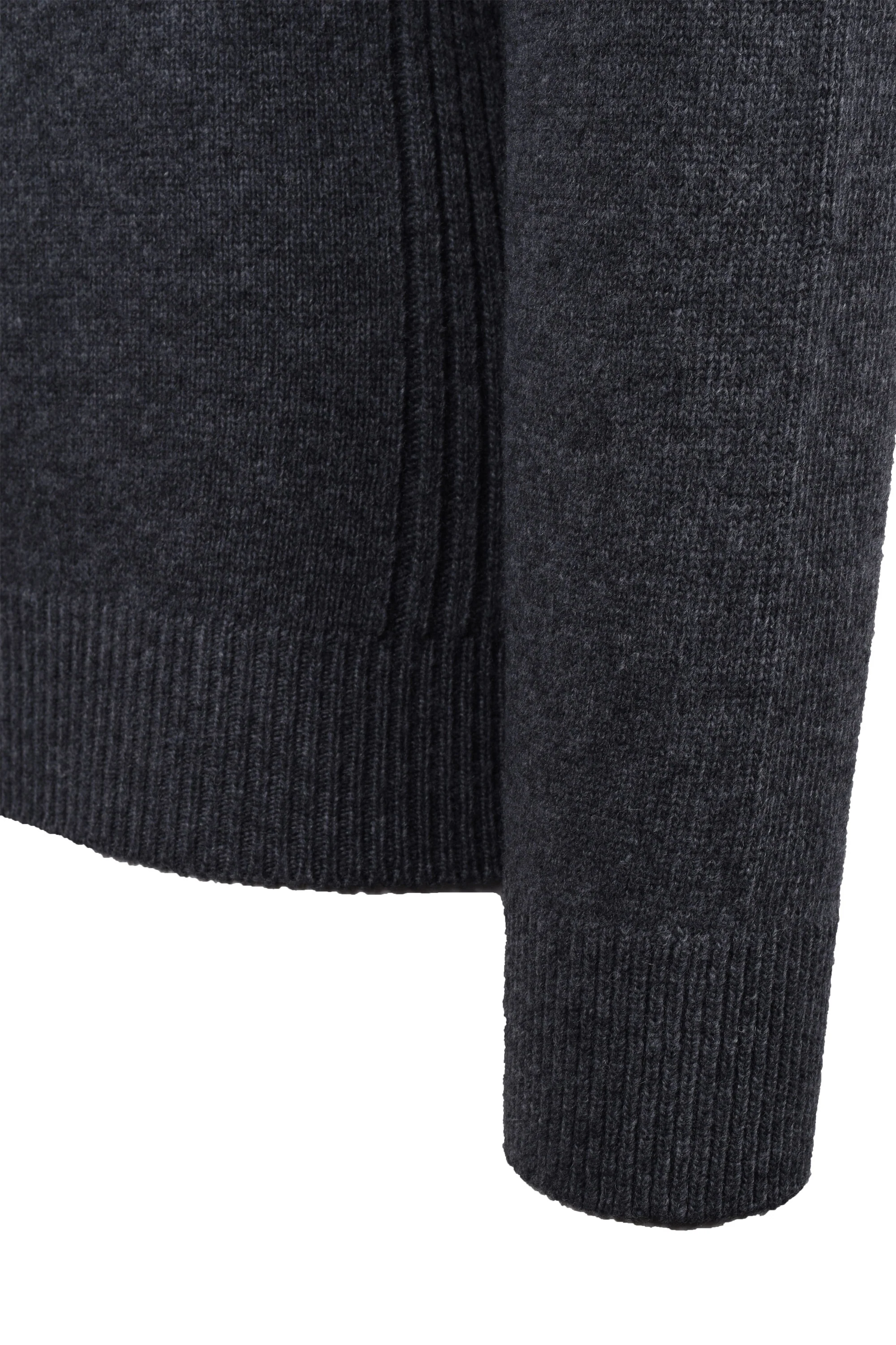 Barbour Holden Half Zip Jumper Knitwear Mid Grey - Image 4