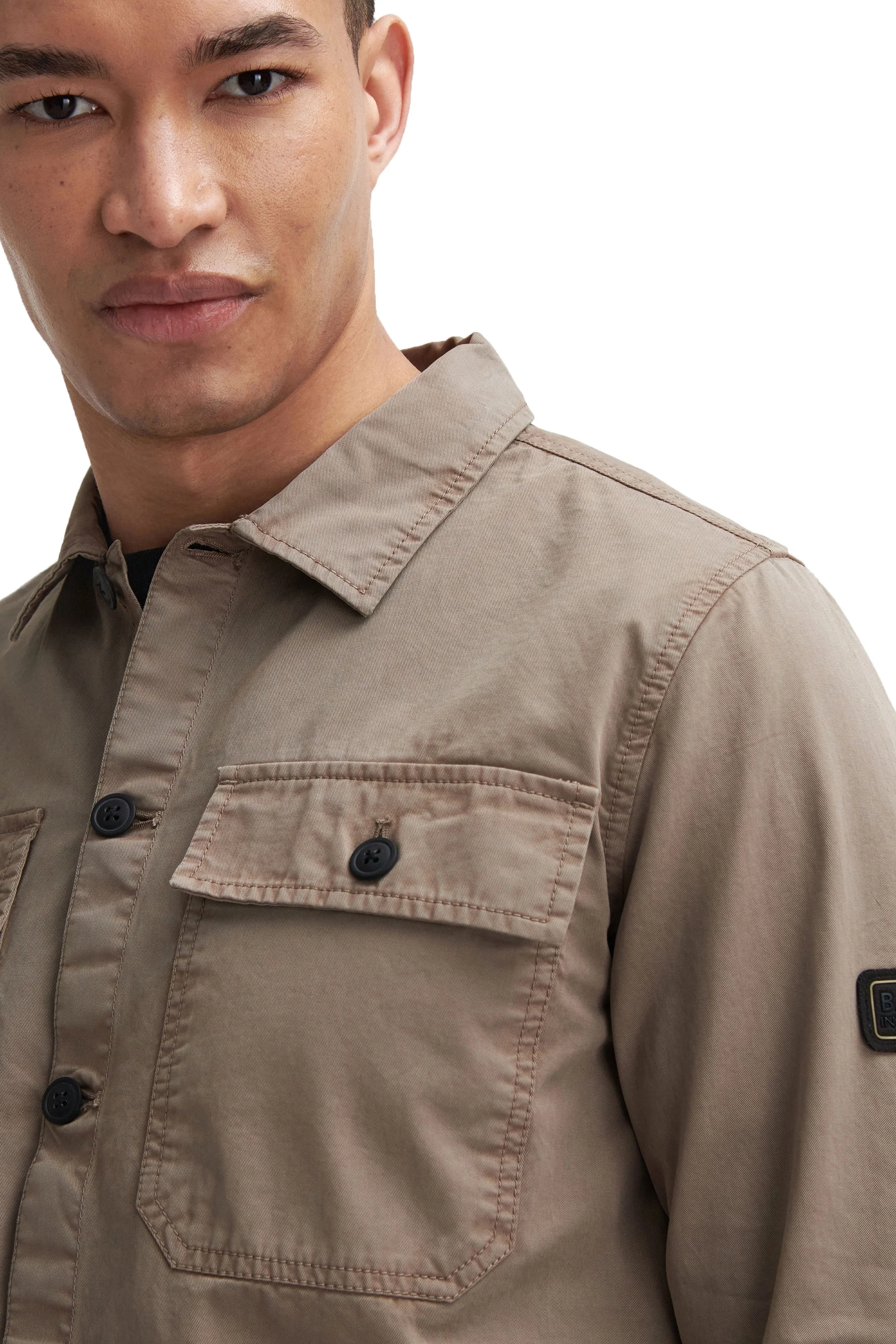 Barbour International Arlo Overshirt Brindle - Image 3