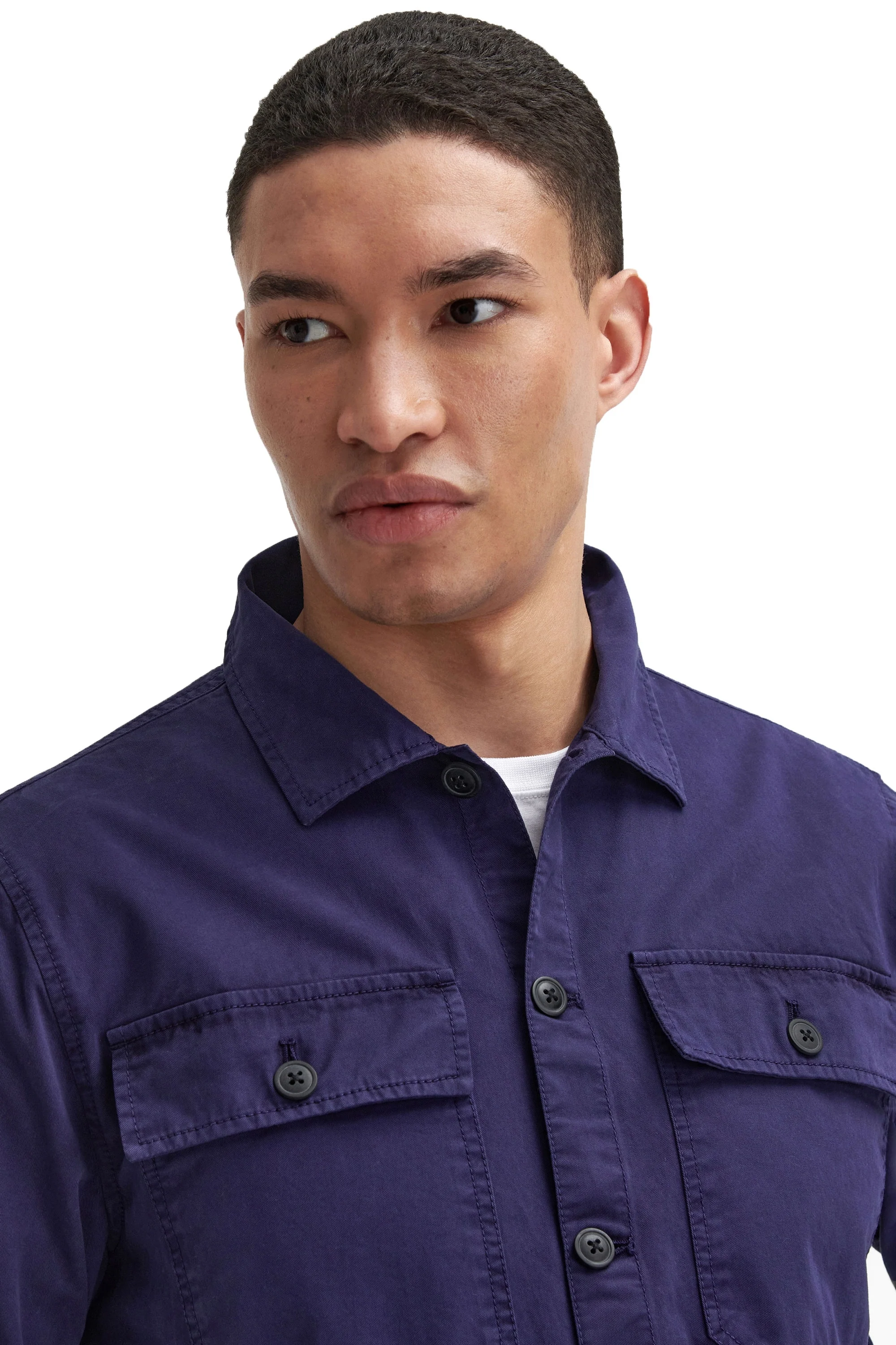 Barbour International Arlo Overshirt Royal Blue - Image 2