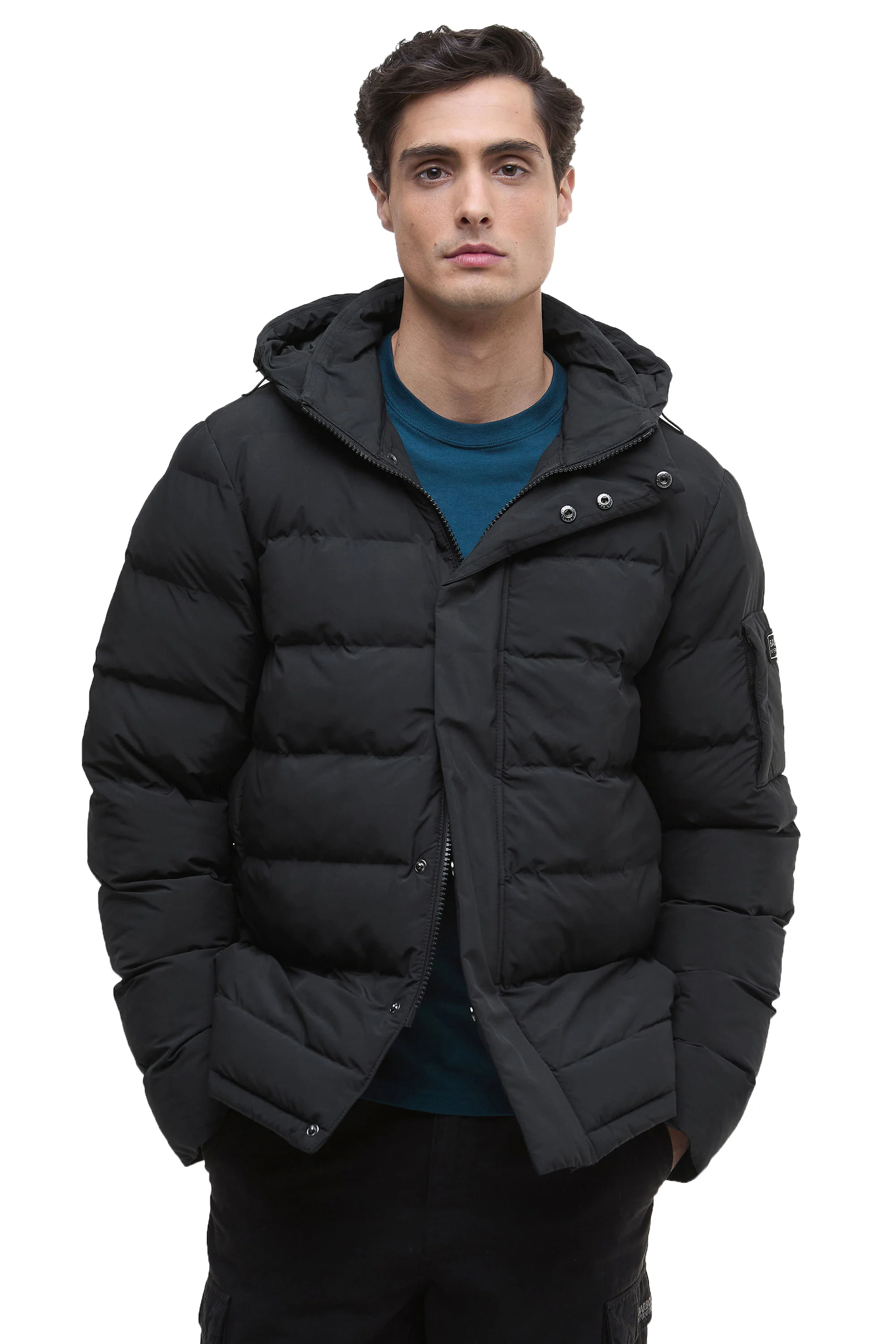 Barbour International Daleson Puffer Black - Image 2