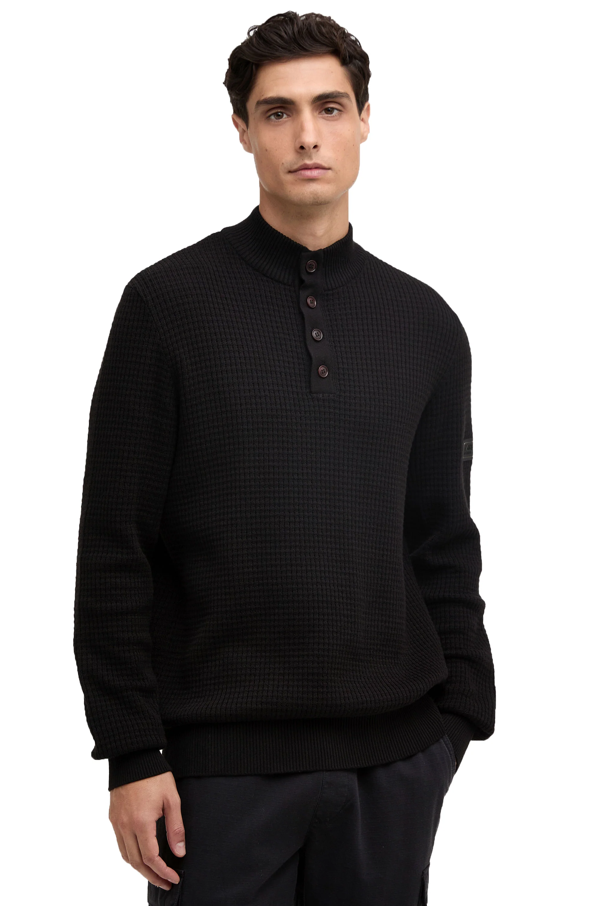 Barbour International HERRING HALF ZIP BLACK - Image 2