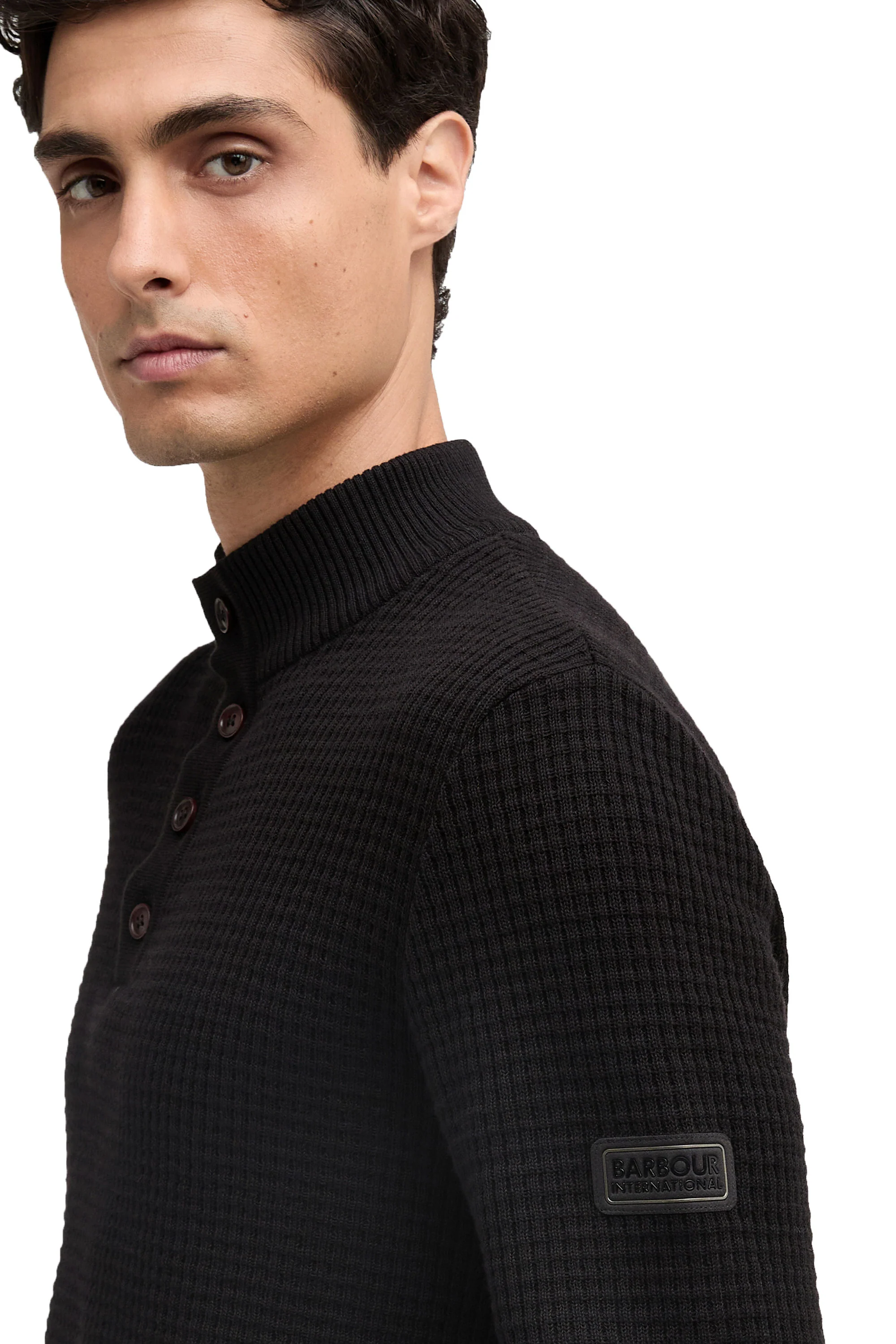 Barbour International HERRING HALF ZIP BLACK - Image 3
