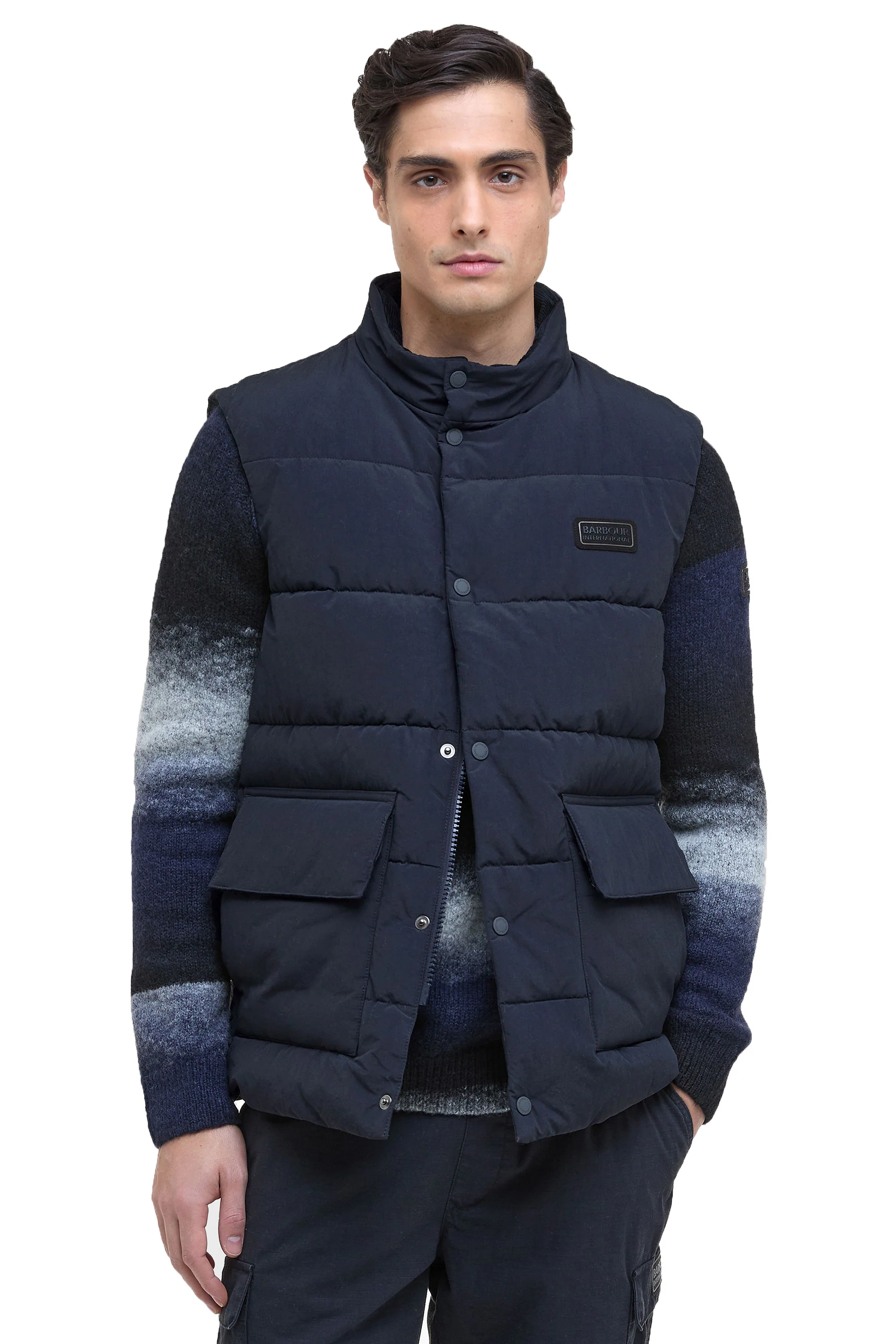 Barbour International Morville Gilet Navy - Image 2