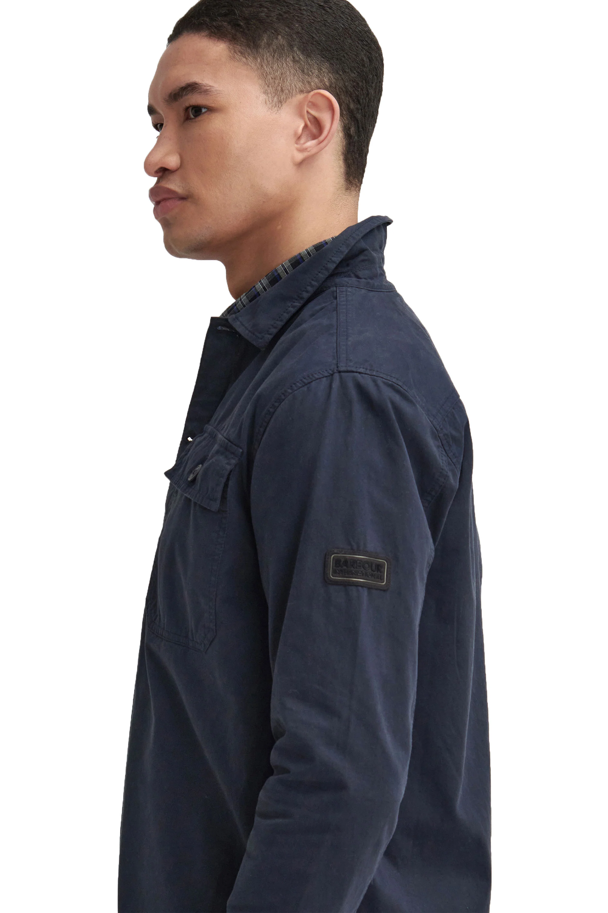 Barbour International Arlo Overshirt Navy - Image 2