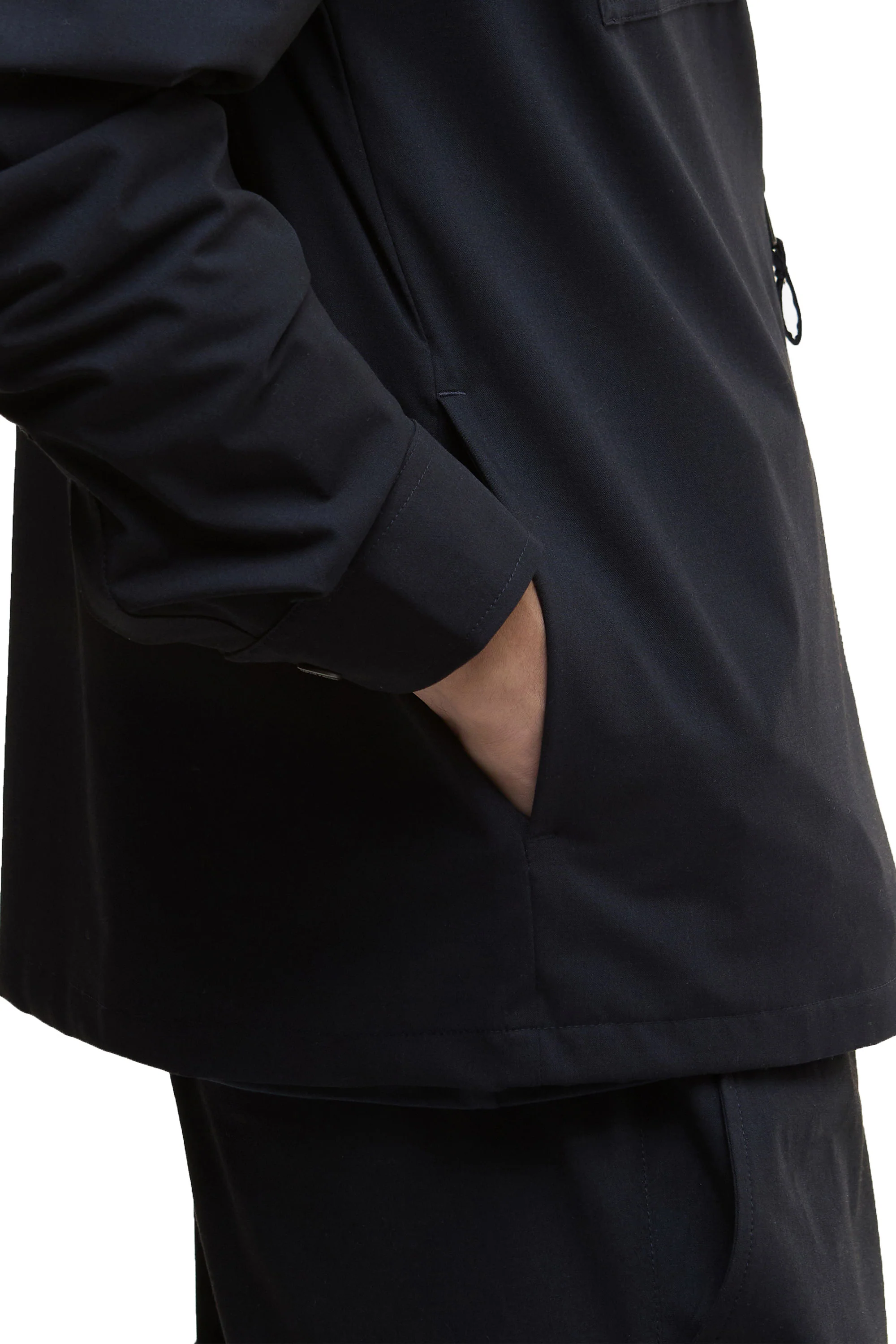 Barbour International Ash Overshirt Navy - Image 4