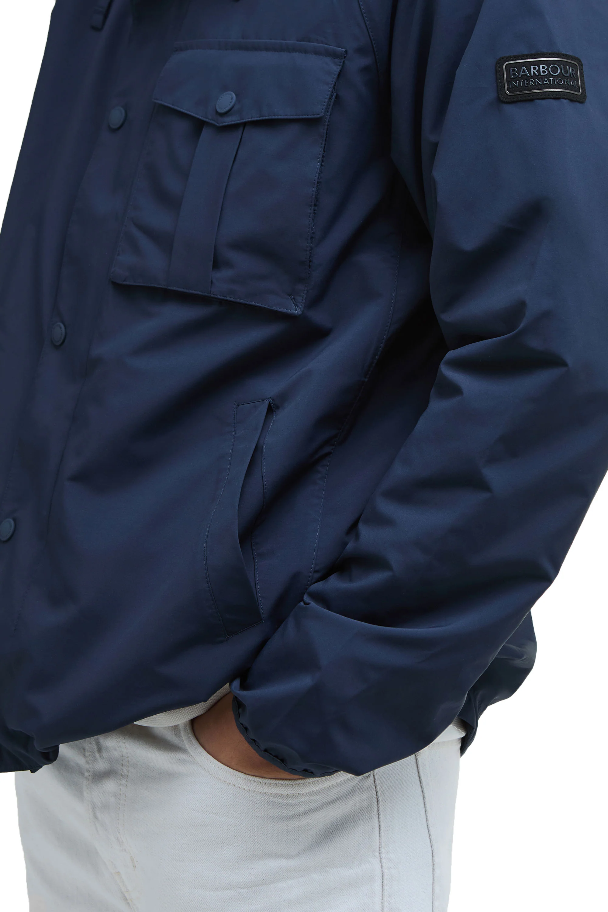 Barbour International Ashkirk Showerproof Jacket Navy - Image 5