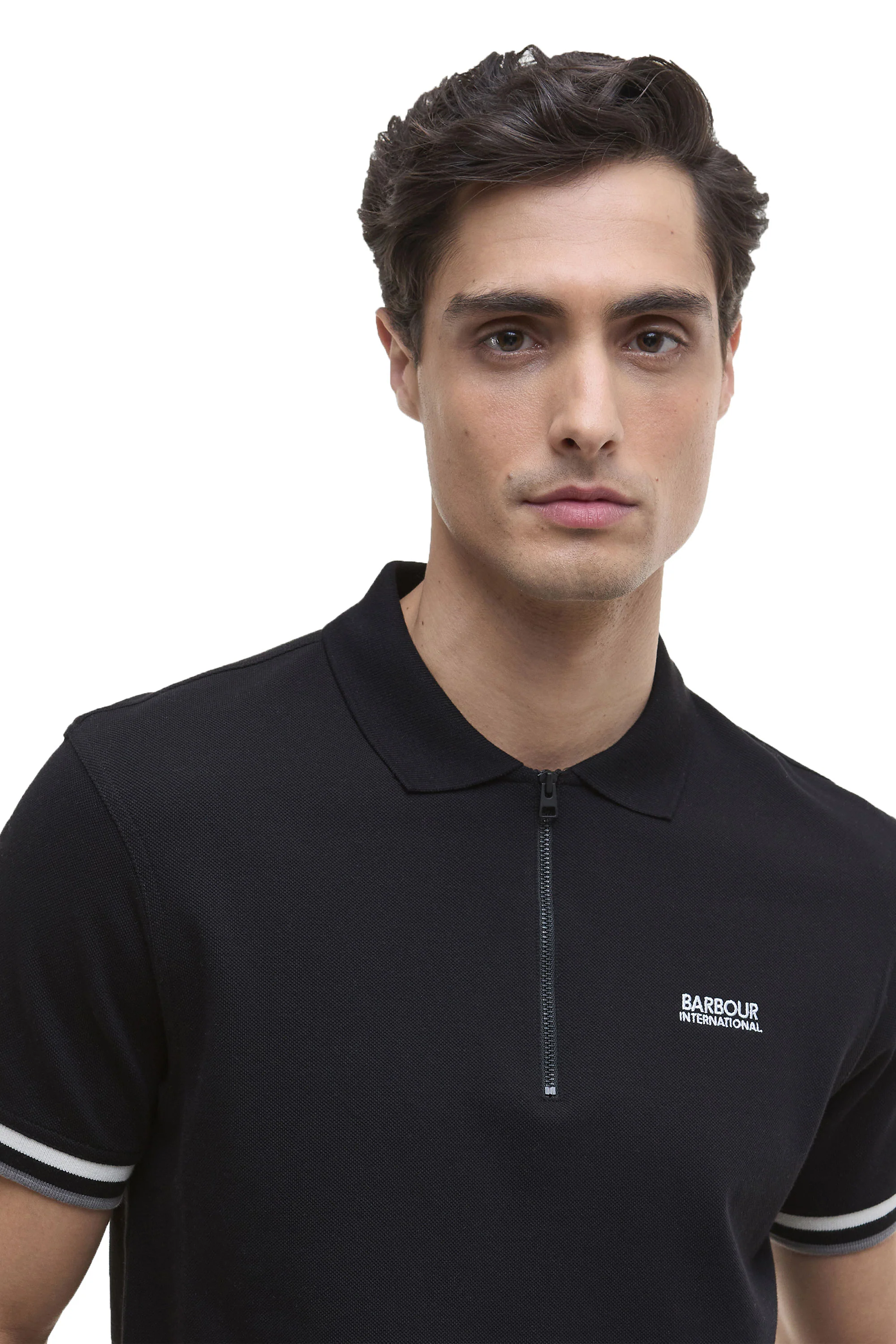 Barbour International Buxton Polo Black - Image 3