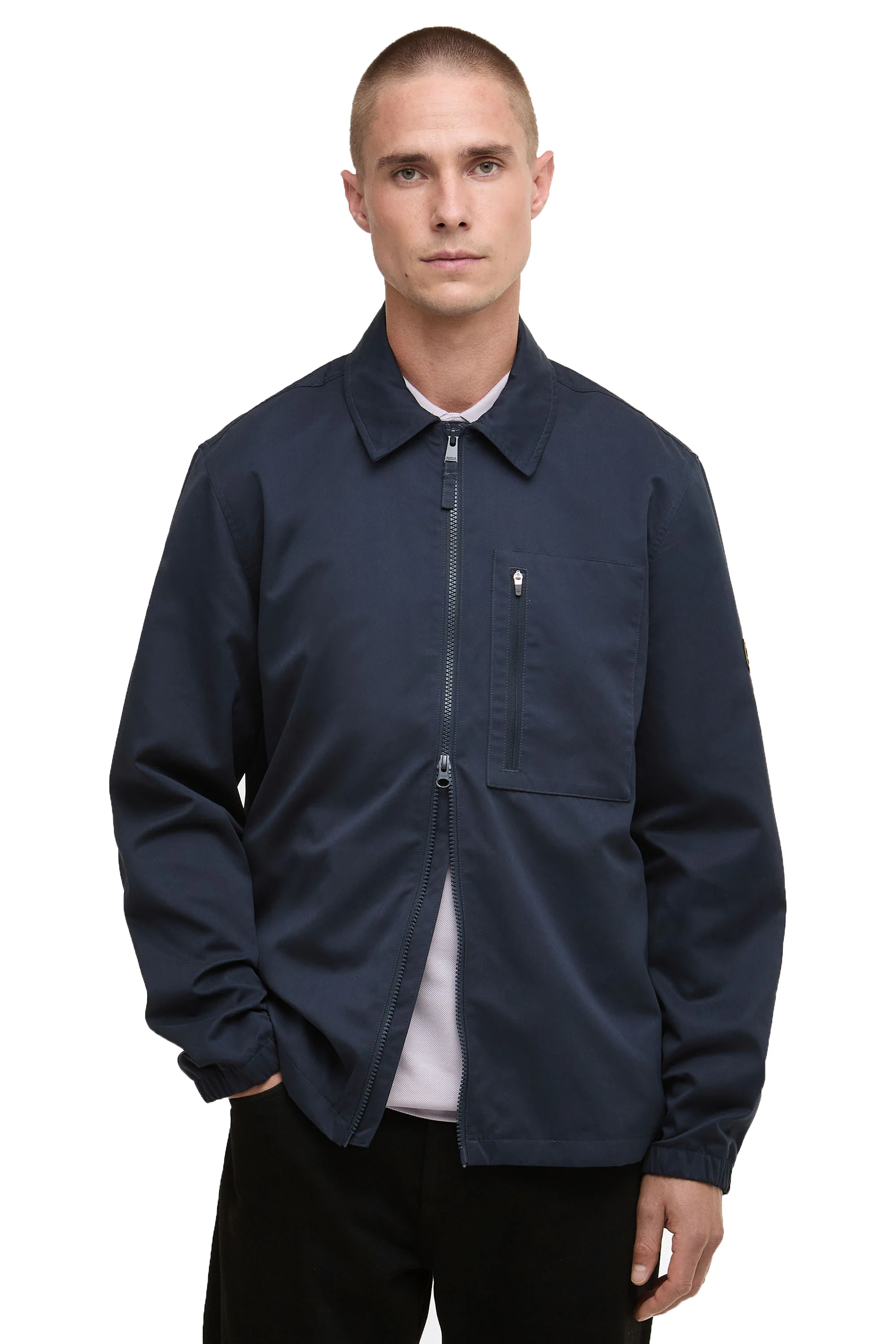 BARBOUR INTERNATIONAL COIL OVERSHIRT NAVY - Image 2