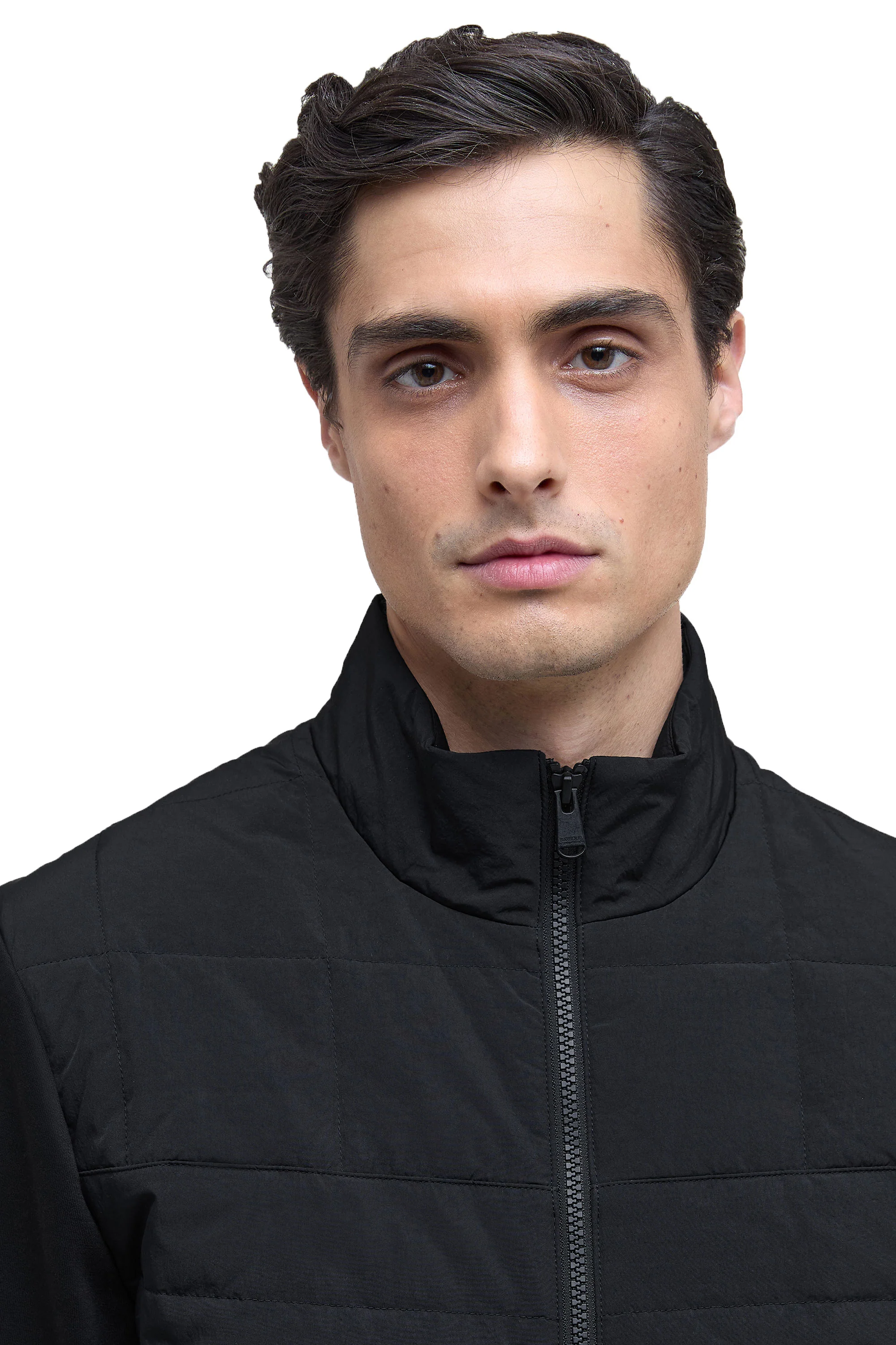 BARBOUR INTERNATIONAL COLLINS QUILTED JACKET BLACK - Image 4