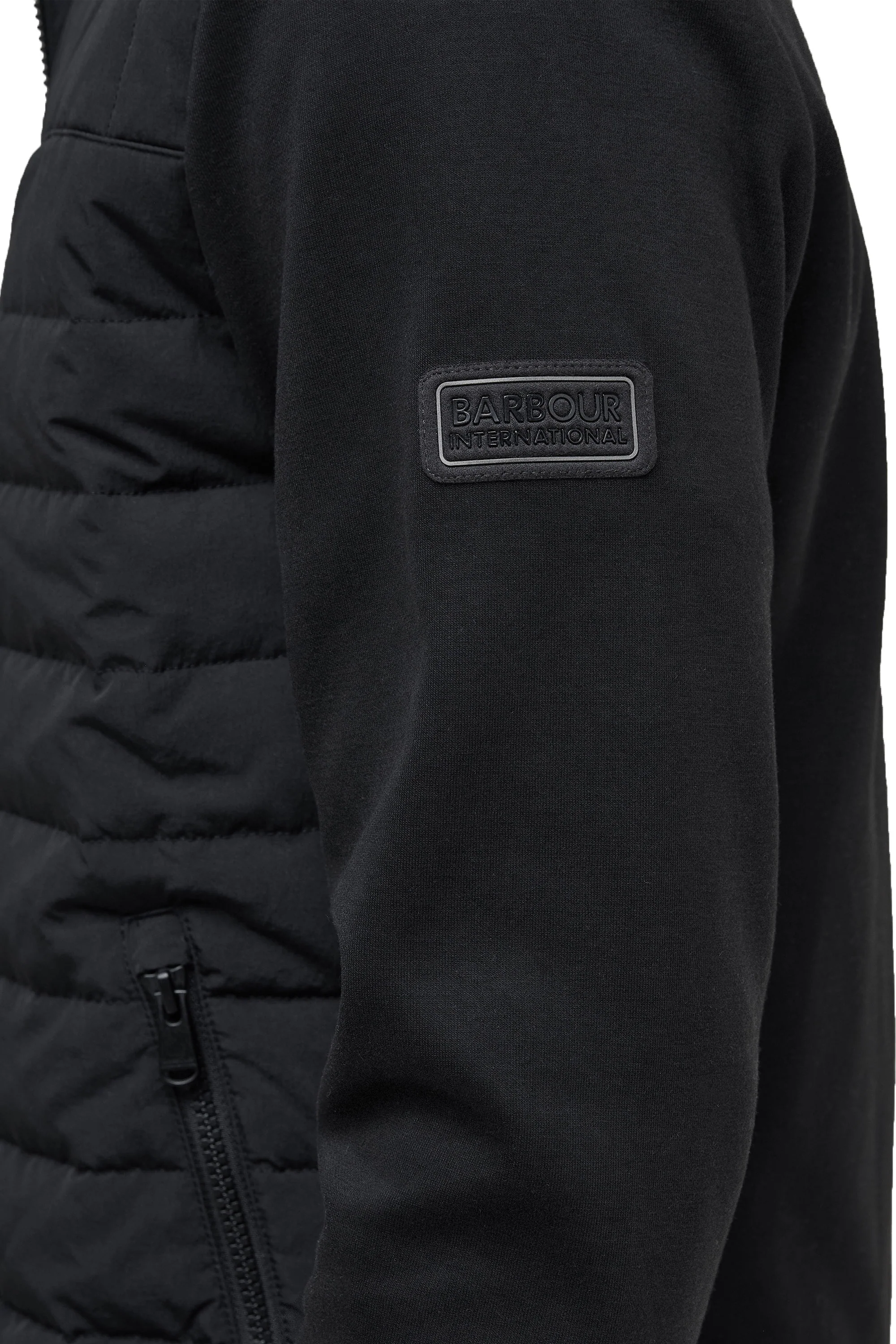 BARBOUR INTERNATIONAL COLLINS QUILTED JACKET BLACK - Image 5