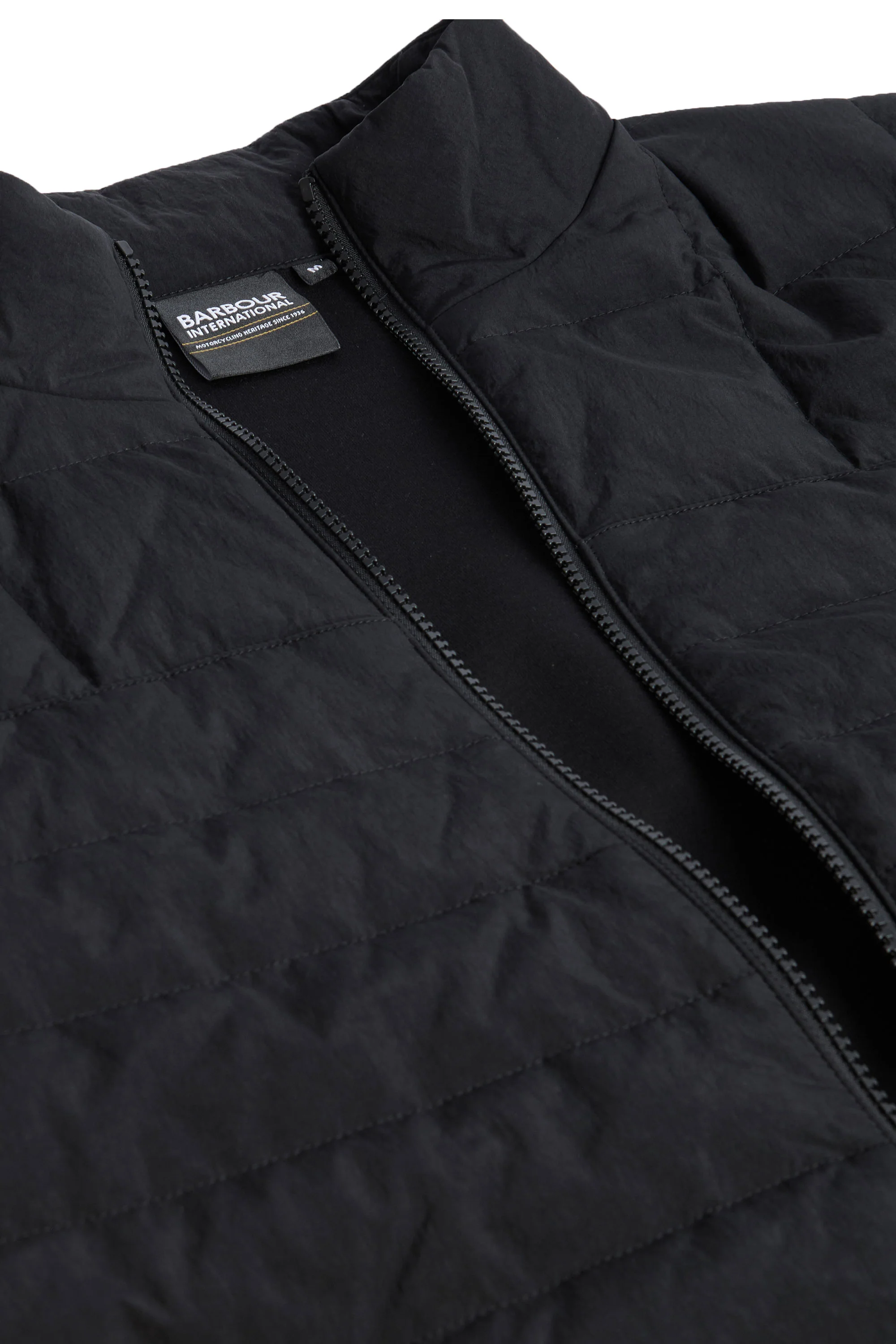 BARBOUR INTERNATIONAL COLLINS QUILTED JACKET BLACK - Image 6