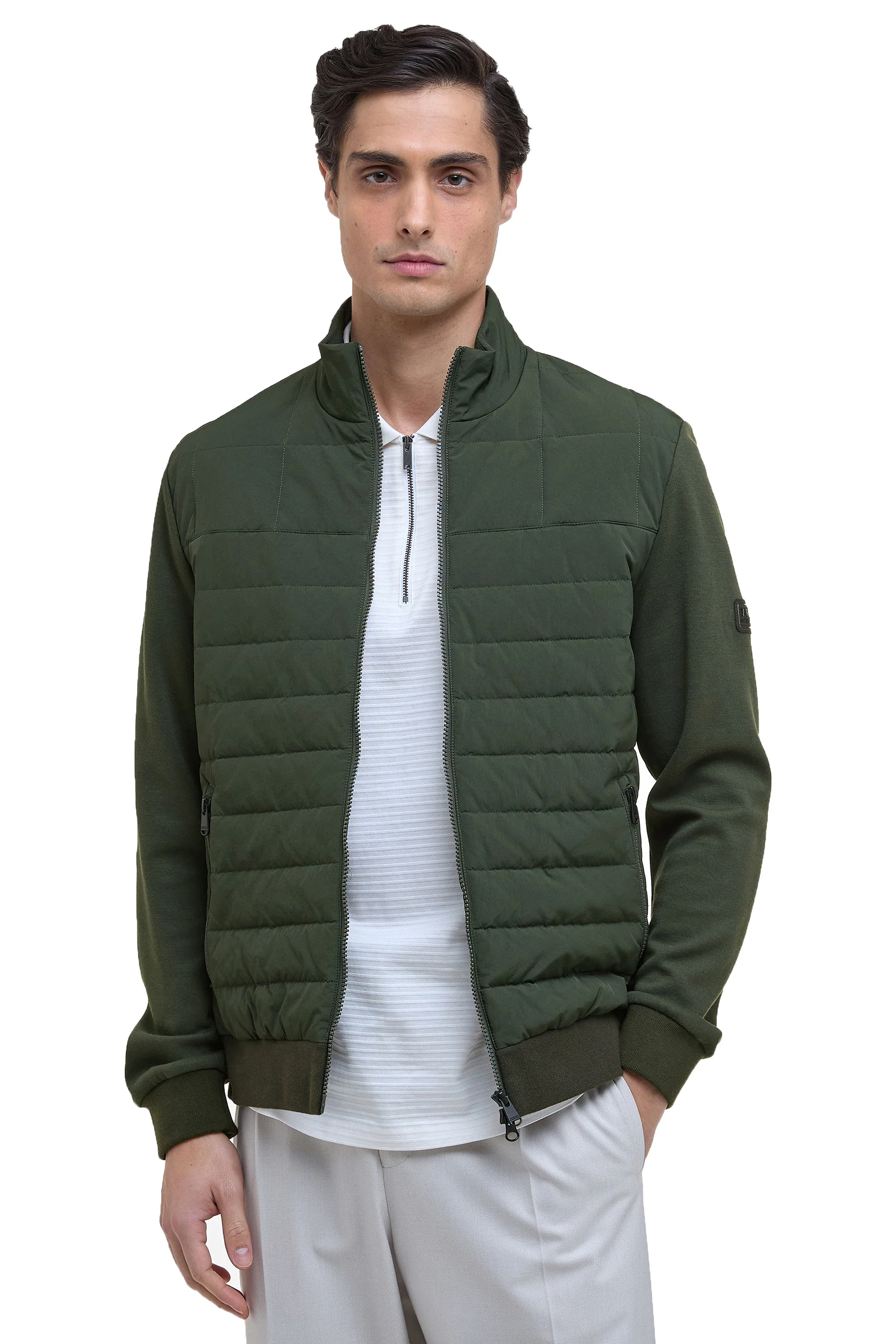 BARBOUR INTERNATIONAL COLLINS QUILTED JACKET SAGE - Image 2