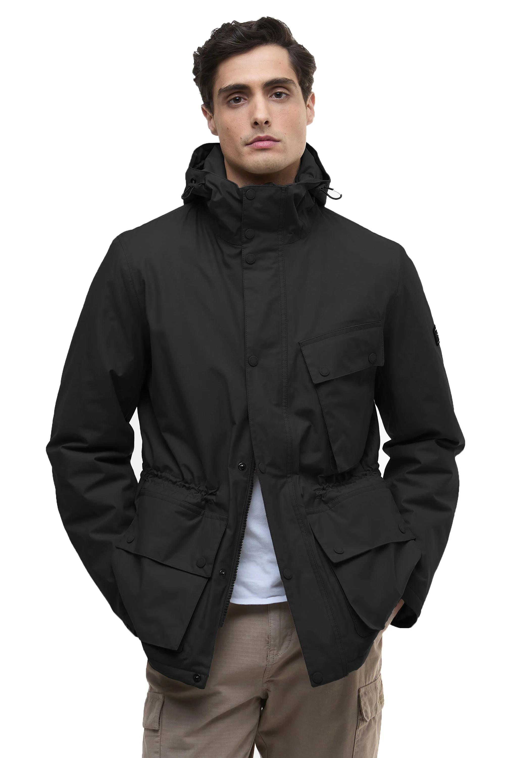 Barbour International Endley Waterproof Jacket Black - Image 2