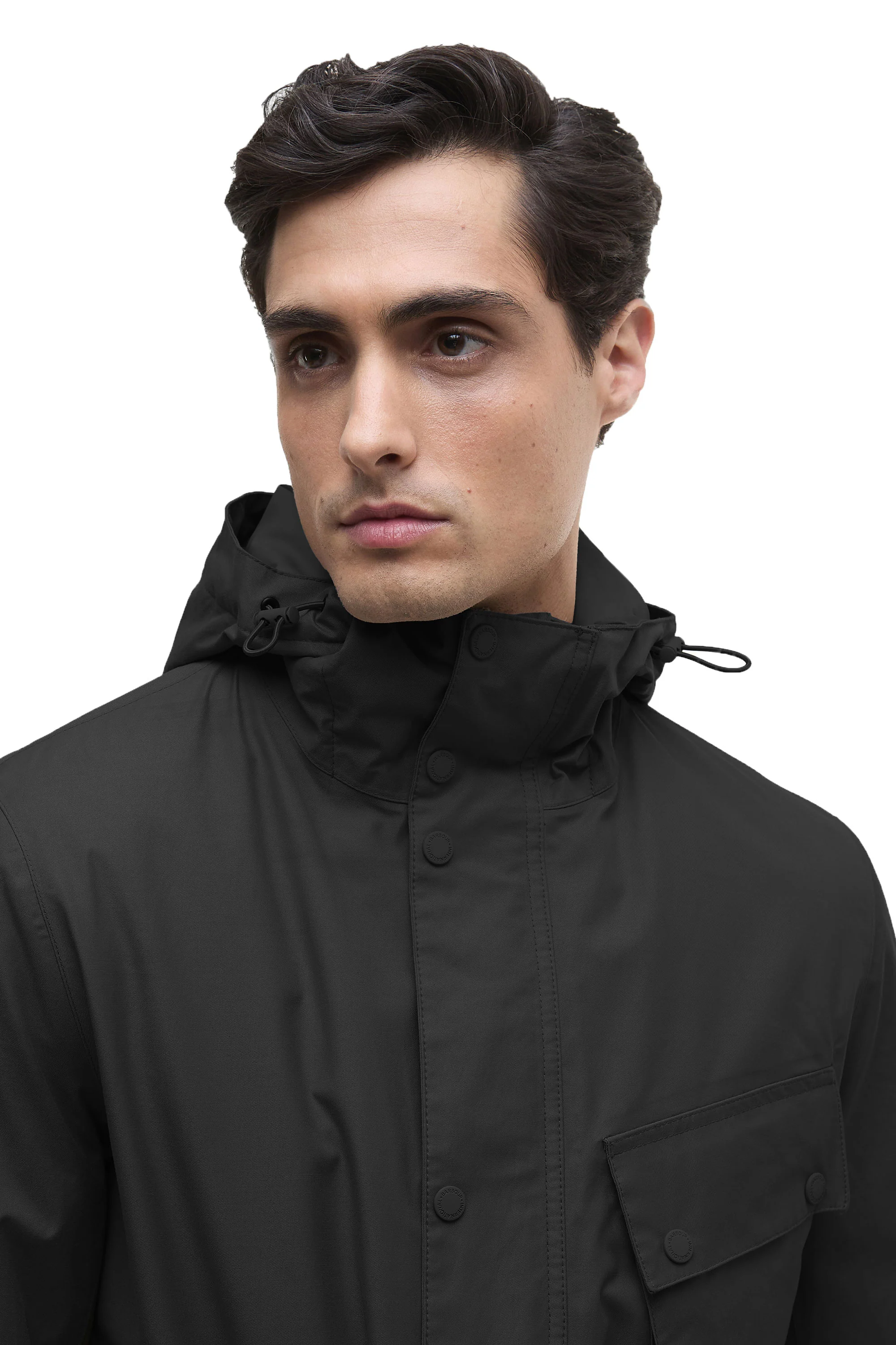 Barbour International Endley Waterproof Jacket Black - Image 4