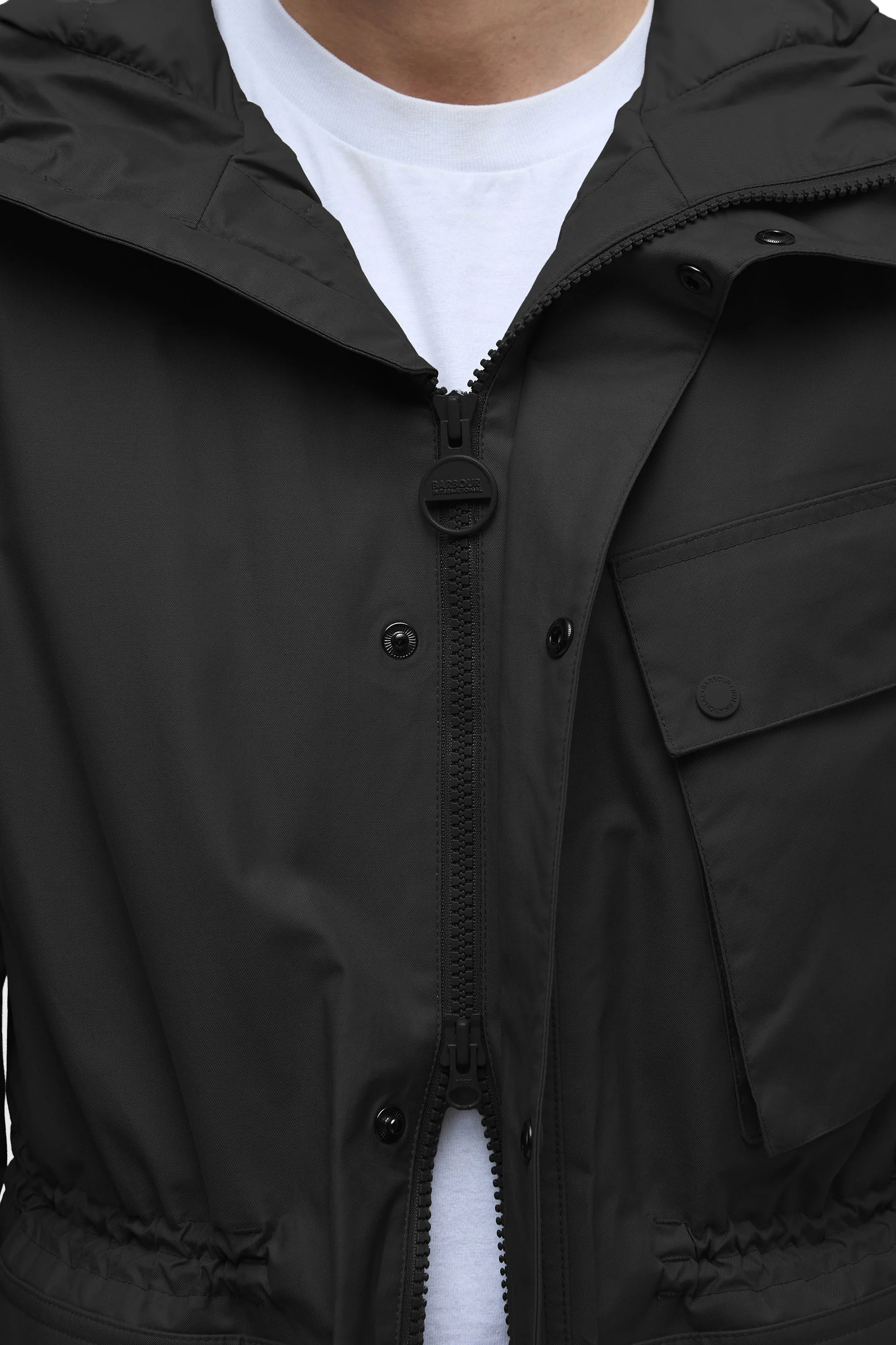 Barbour International Endley Waterproof Jacket Black - Image 5