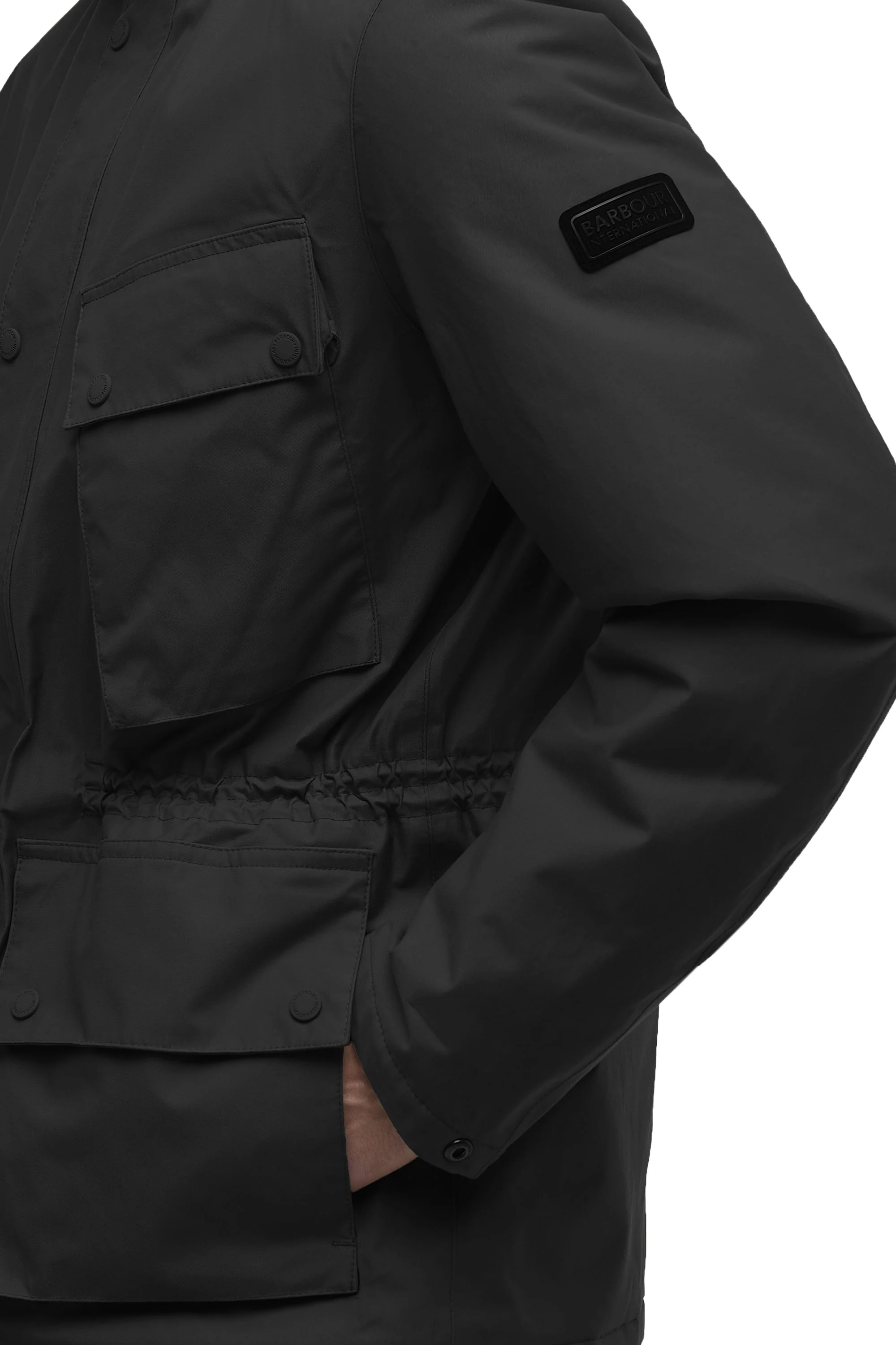 Barbour International Endley Waterproof Jacket Black - Image 6