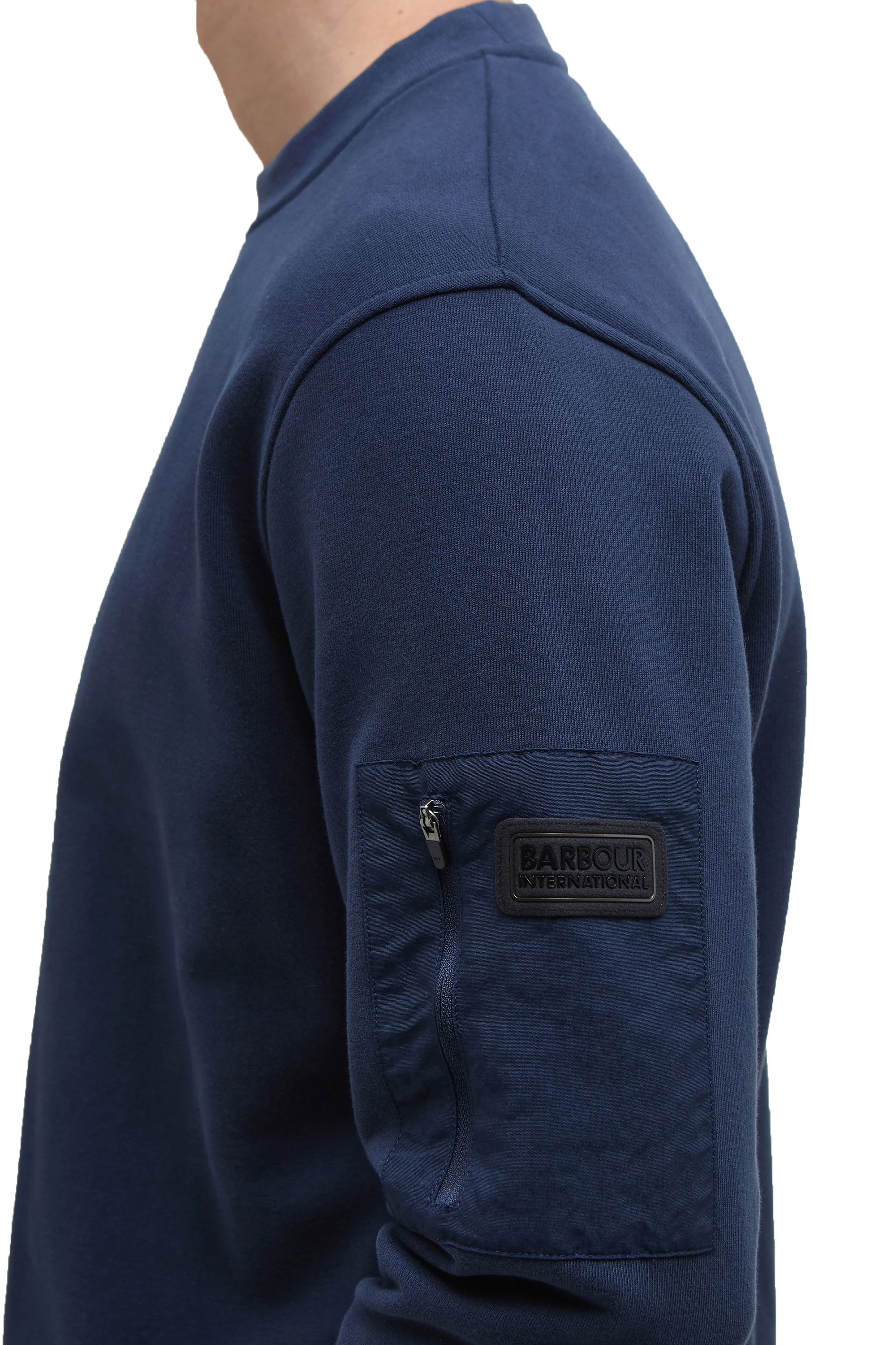 BARBOUR INTERNATIONAL GRIP SWEATSHIRT NAVY - Image 4