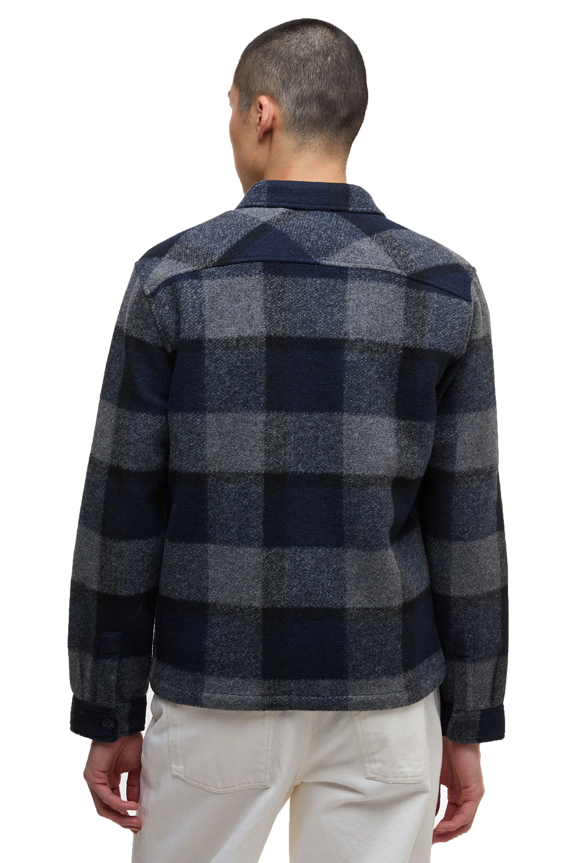 Barbour International Hailwood Overshirt Navy - Image 3