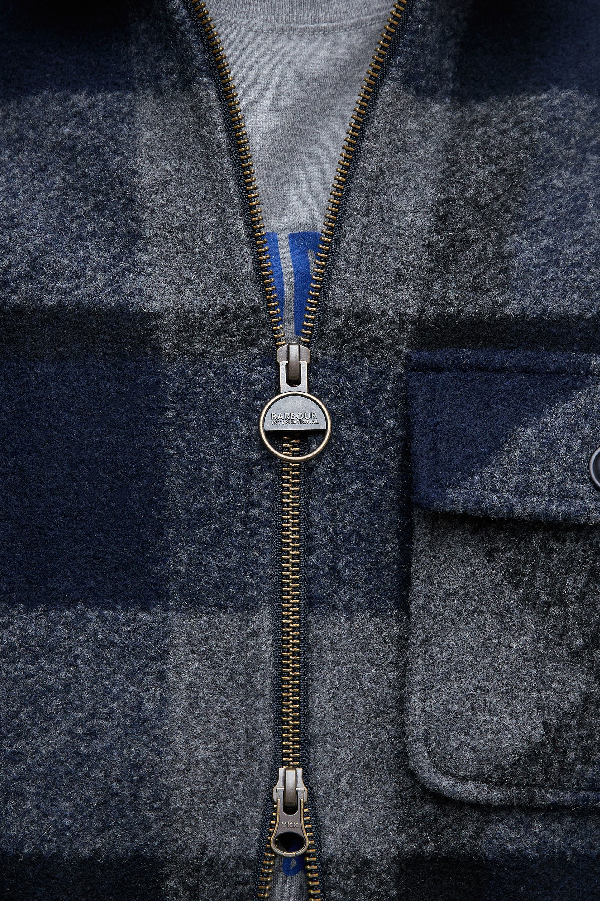 Barbour International Hailwood Overshirt Navy - Image 5