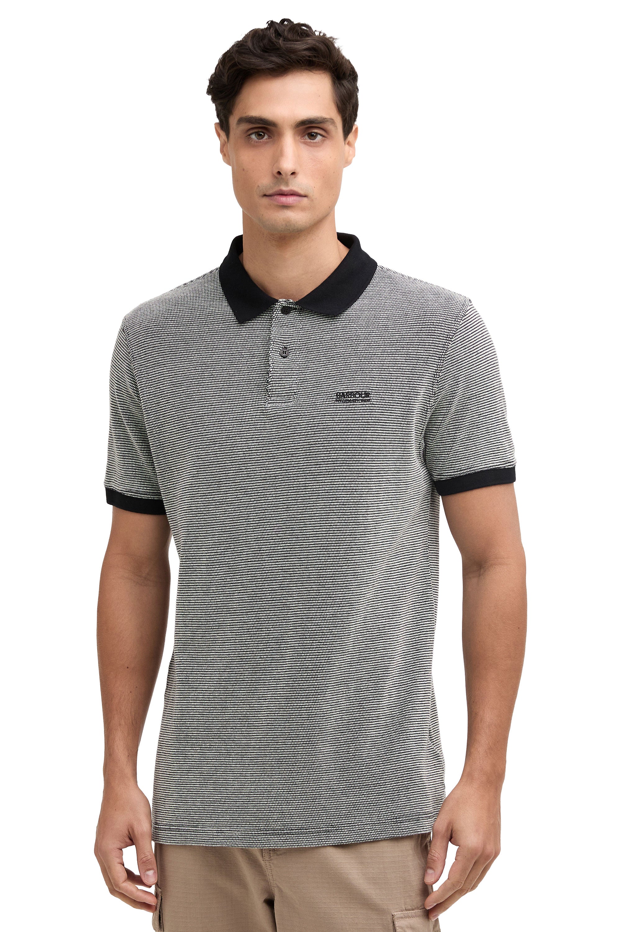 BARBOUR INTERNATIONAL HALLS POLO BLACK - Image 2