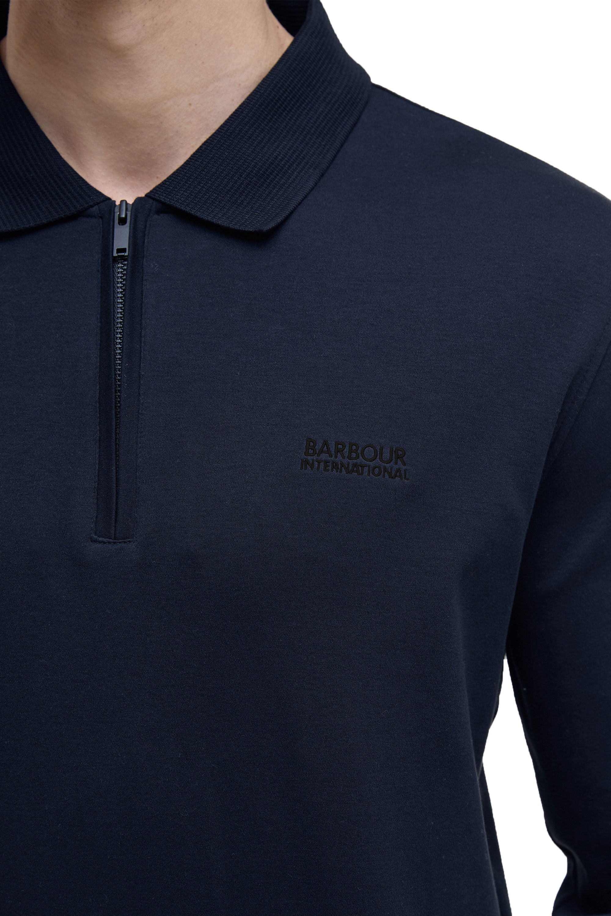 Barbour International Innes Polo Navy - Image 4