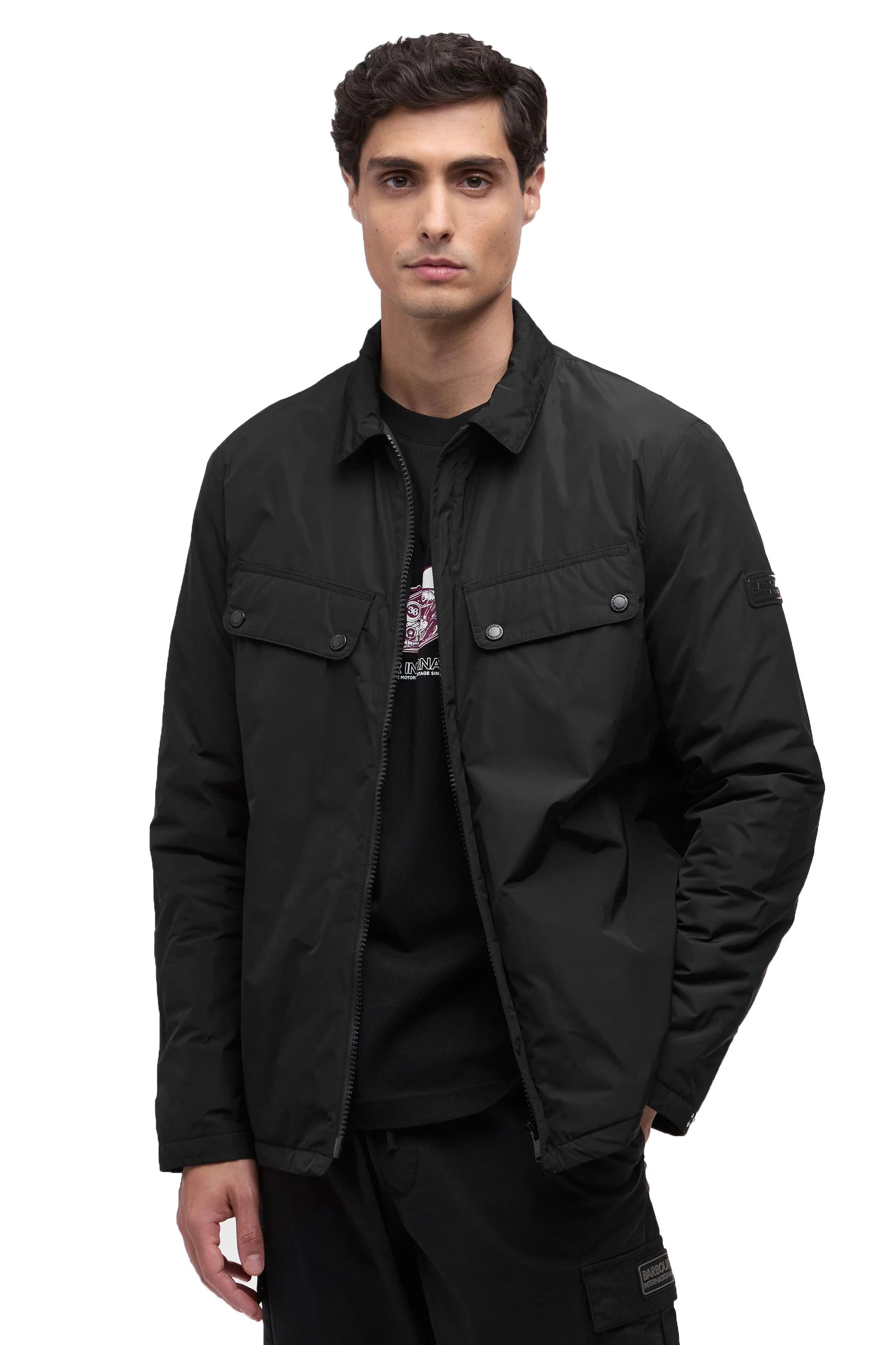 BARBOUR INTERNATIONAL PADDED ARIEL JACKET BLACK - Image 2
