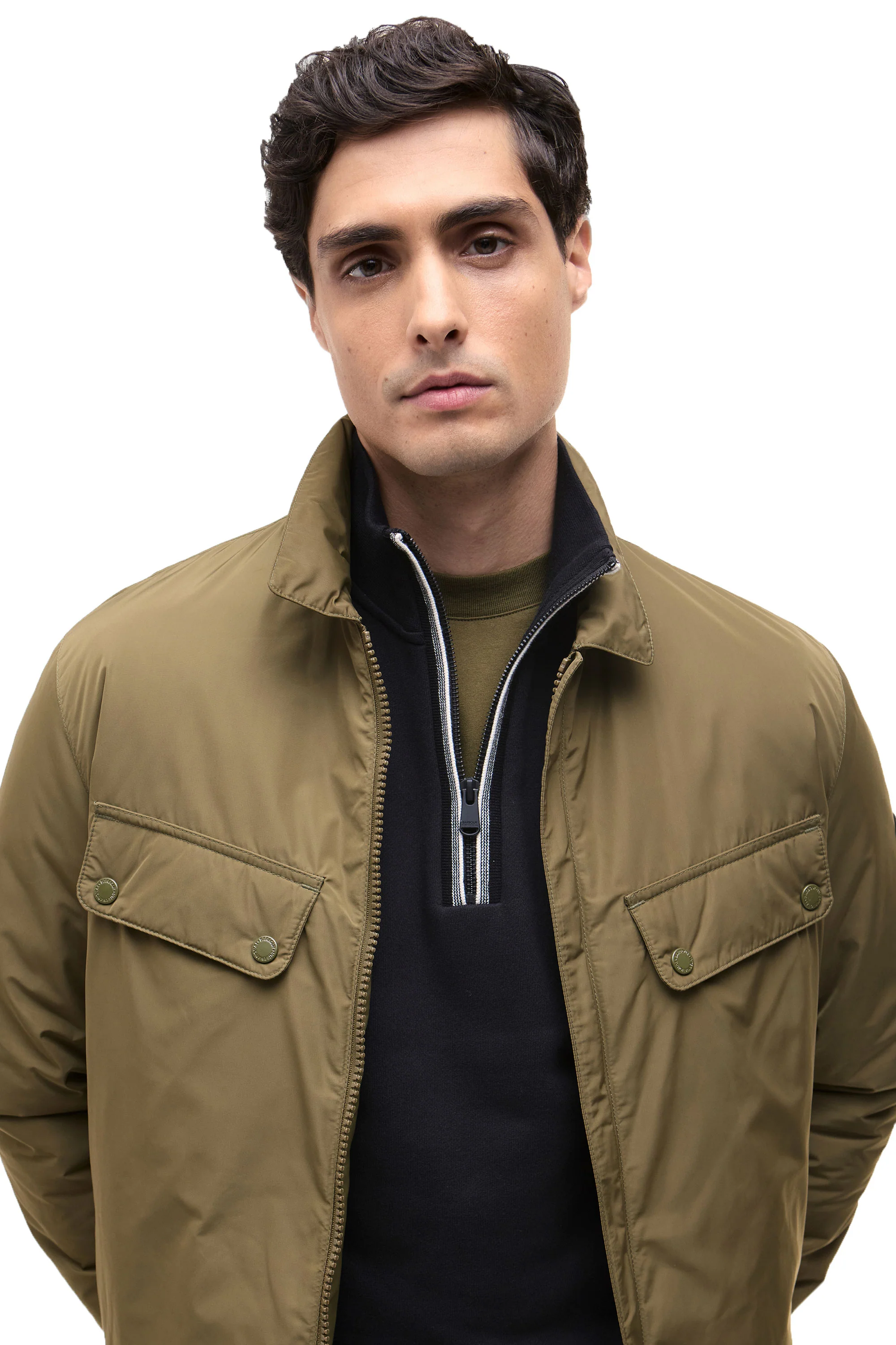 BARBOUR INTERNATIONAL PADDED ARIEL JACKET LIGHT SAGE - Image 3