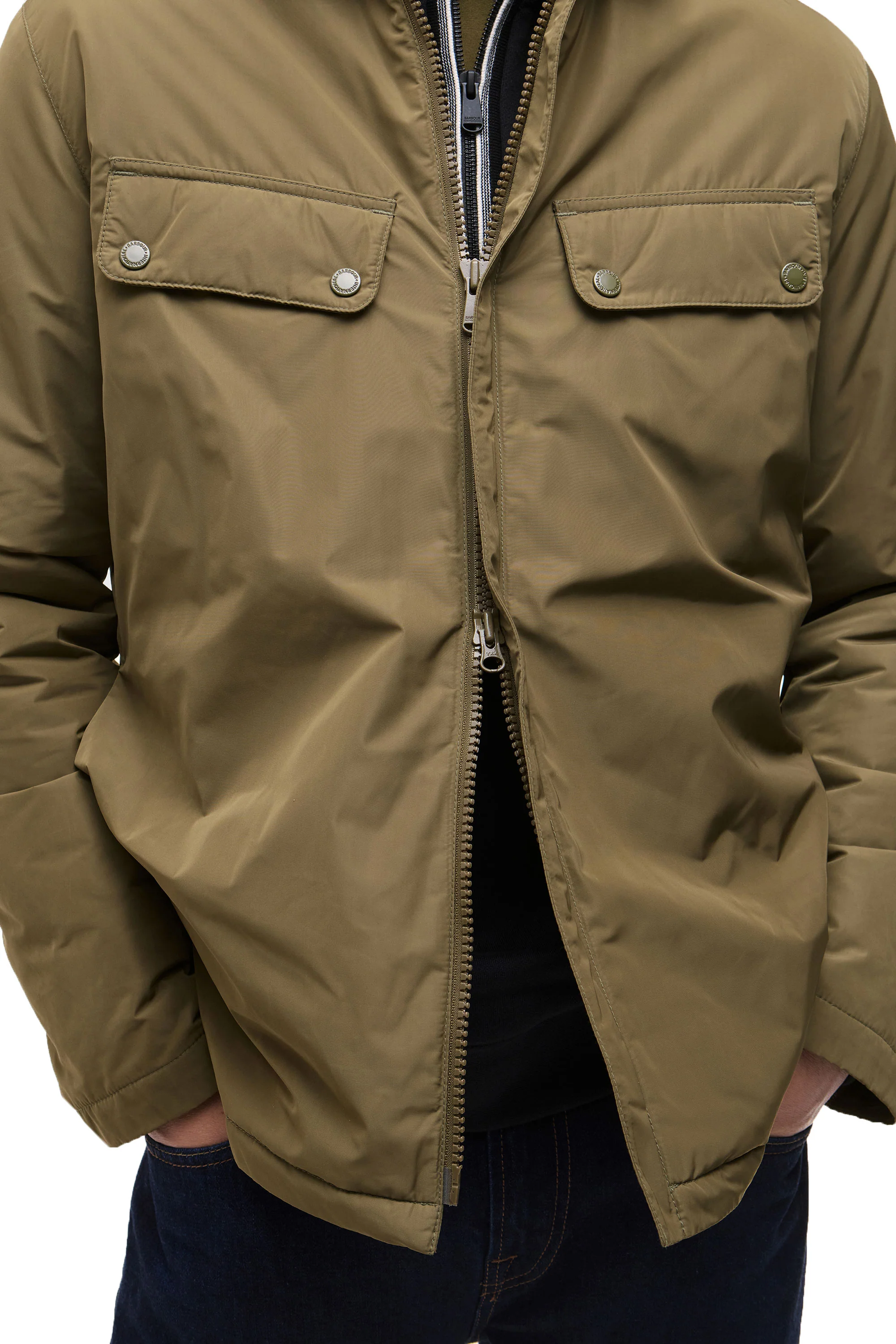 BARBOUR INTERNATIONAL PADDED ARIEL JACKET LIGHT SAGE - Image 4