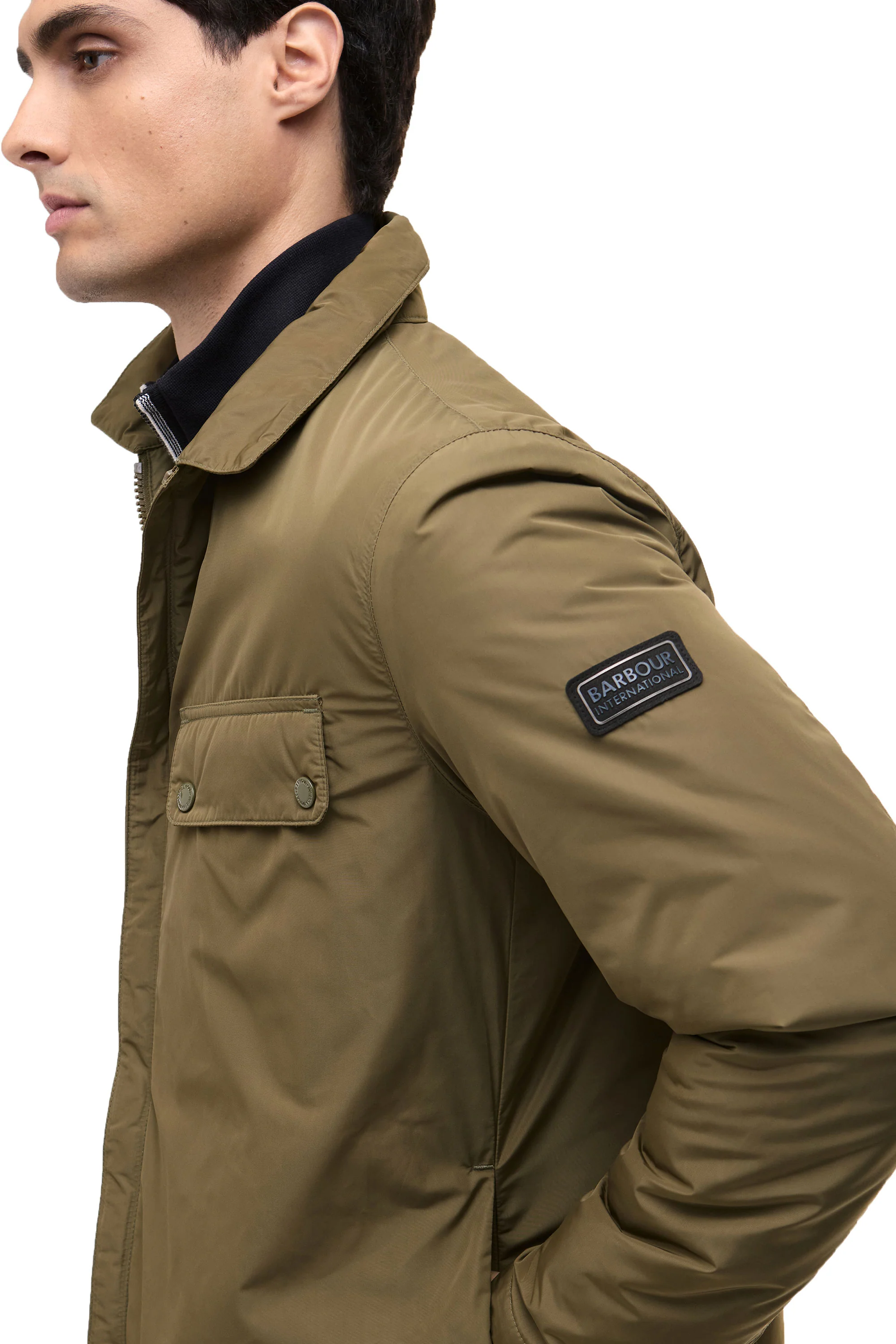 BARBOUR INTERNATIONAL PADDED ARIEL JACKET LIGHT SAGE - Image 5