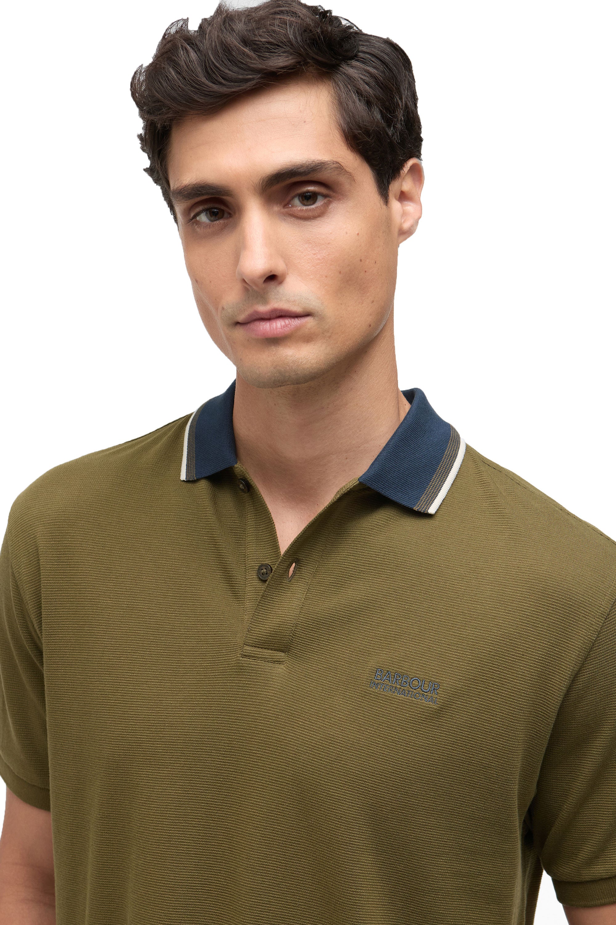 BARBOUR INTERNATIONAL VASE POLO LIGHT SAGE - Image 3