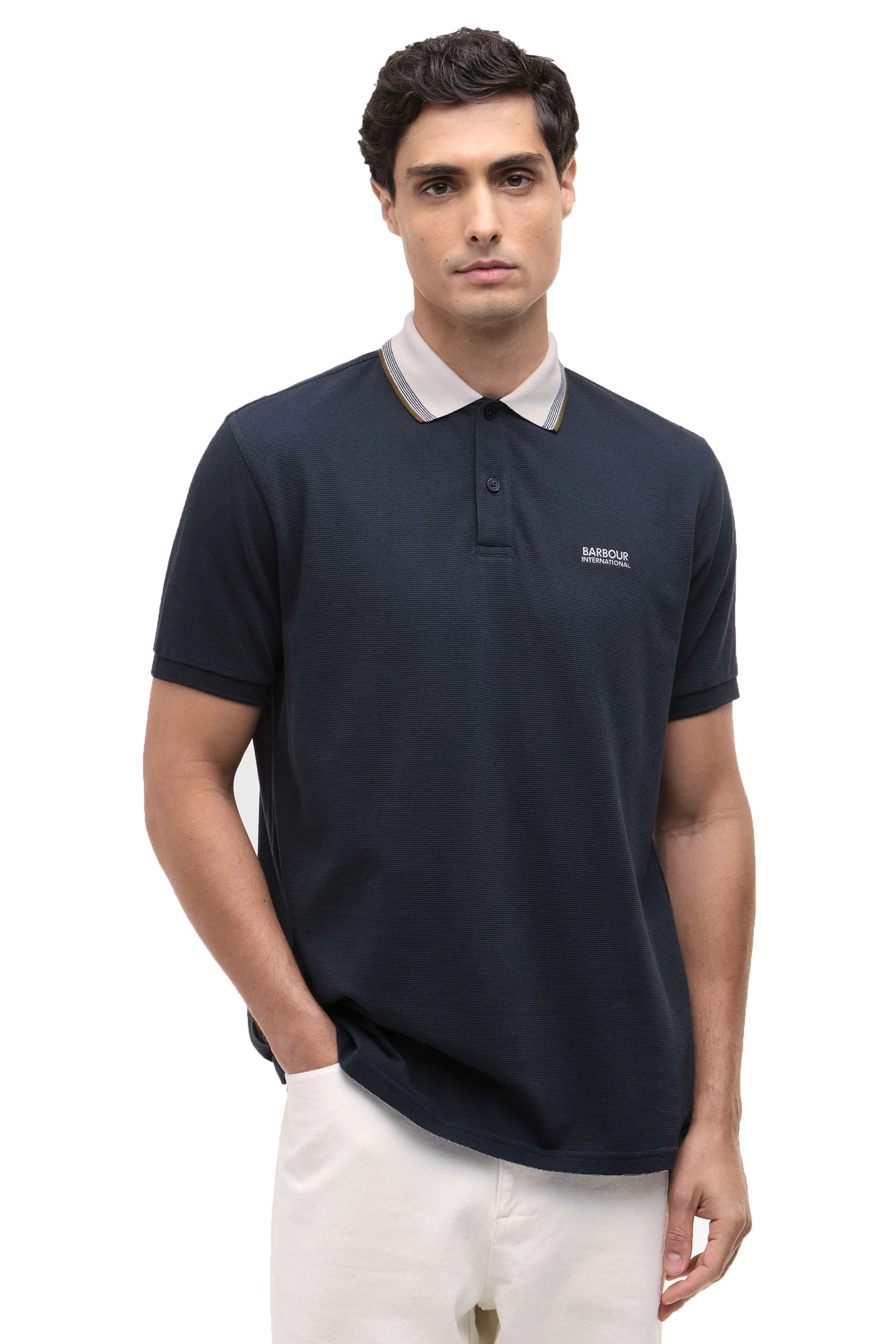 BARBOUR INTERNATIONAL VASE POLO NAVY - Image 2