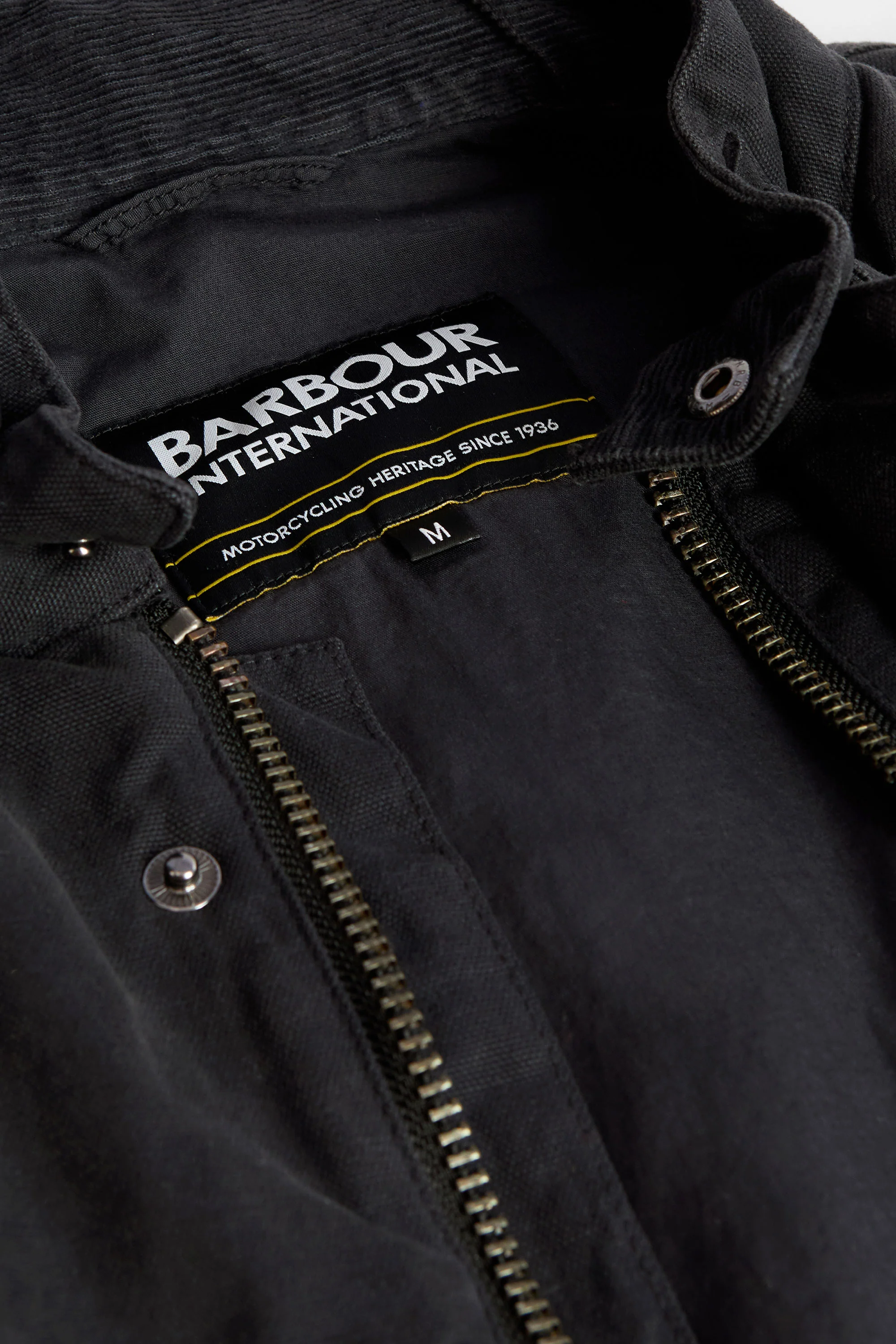 Barbour International Washed Casual A7 Jacket Black - Image 5