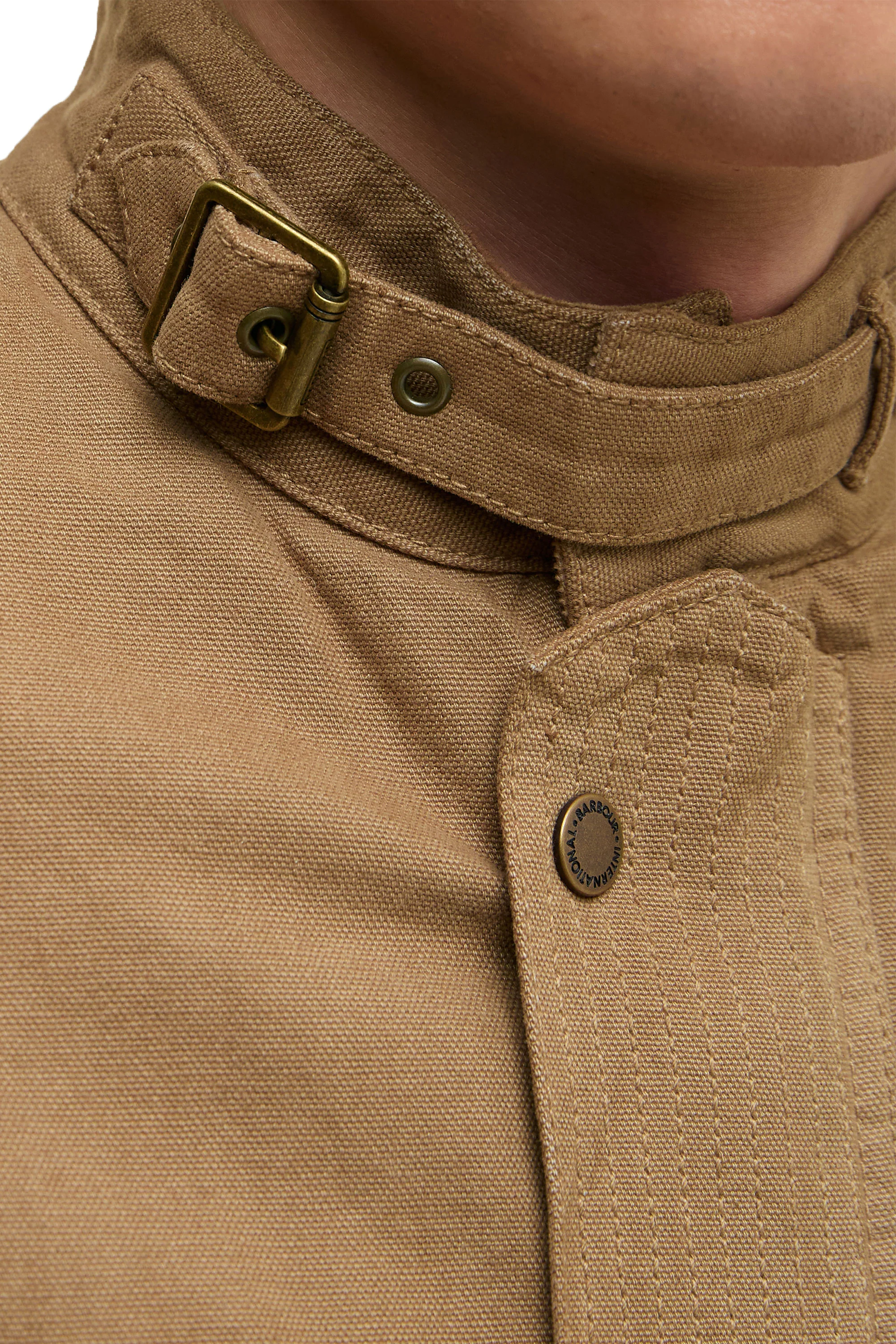 Barbour International Washed Casual A7 Jacket Sandstone - Image 5