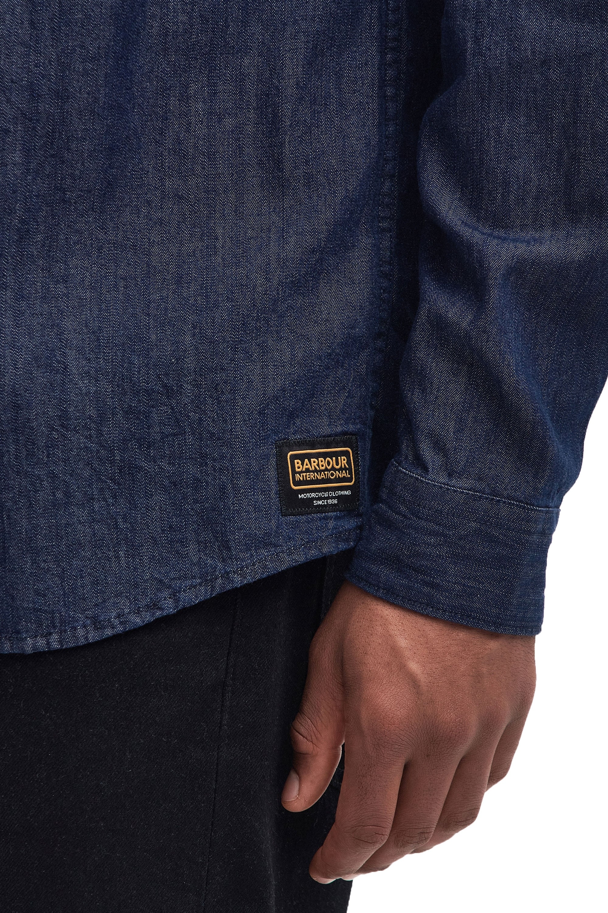 Barbour International Dalston Denim Shirt Chambray - Image 3
