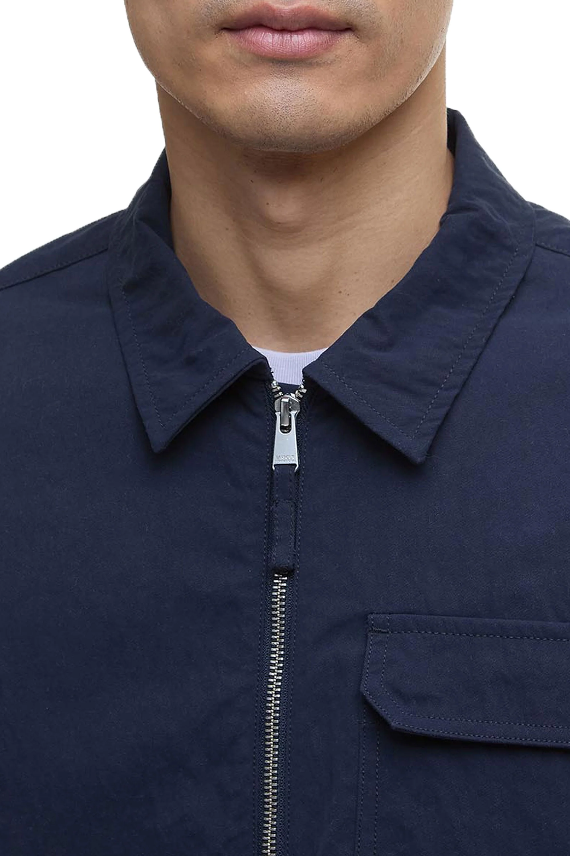 Barbour International Maze Overshirt Navy - Image 3
