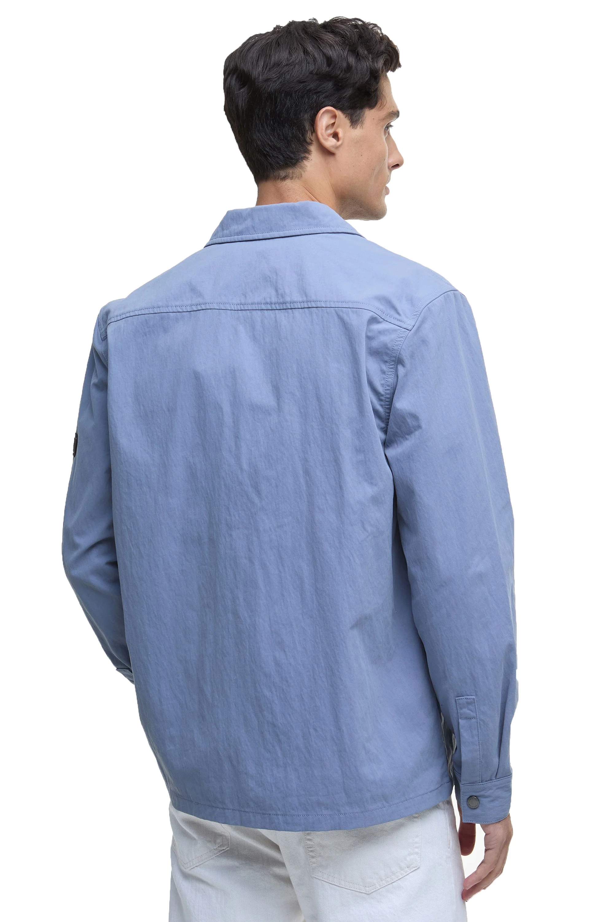 Barbour International Maze Overshirt Washed Blue - Image 3