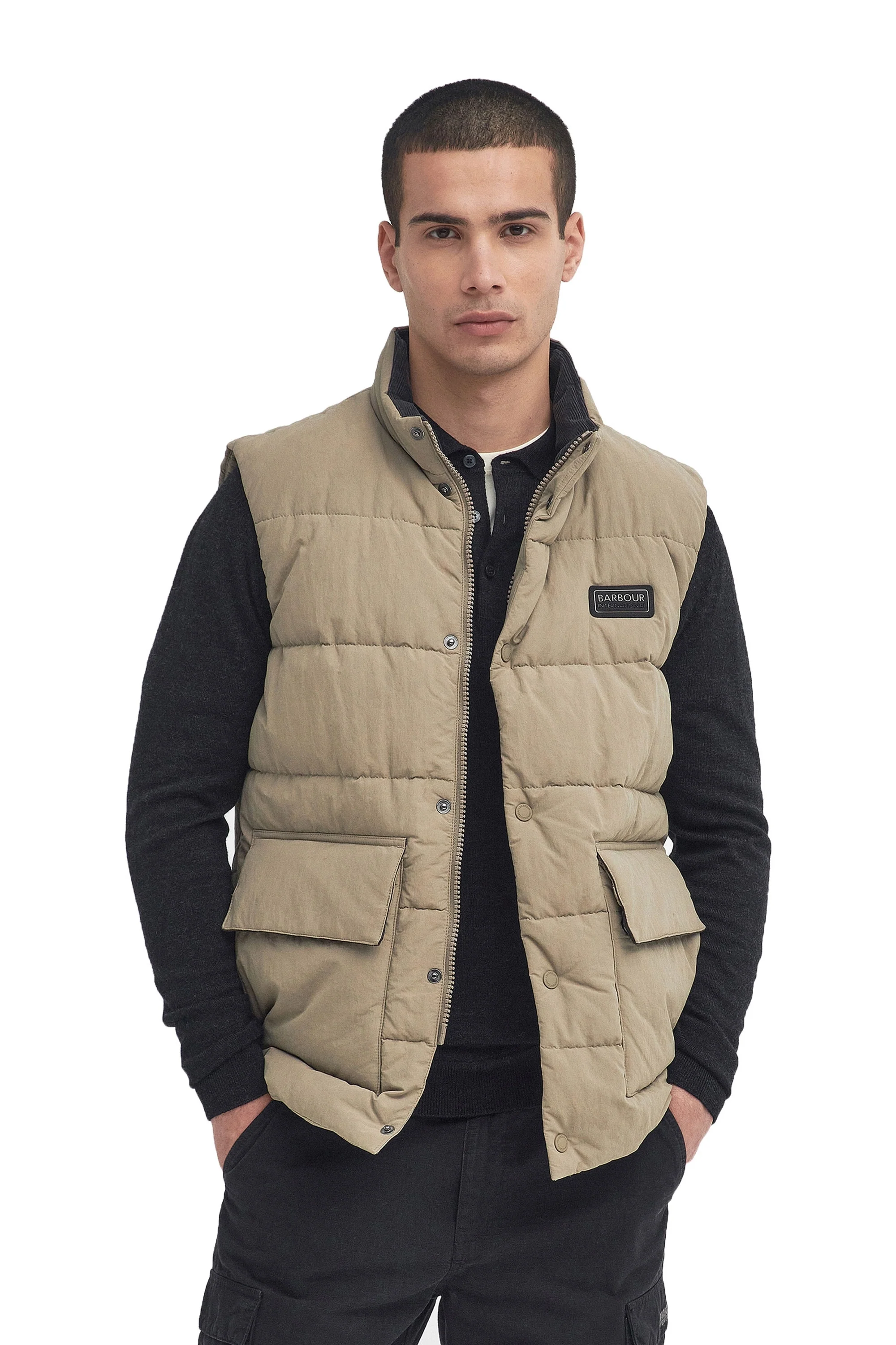 Barbour International Morville Gilet Brindle - Image 2