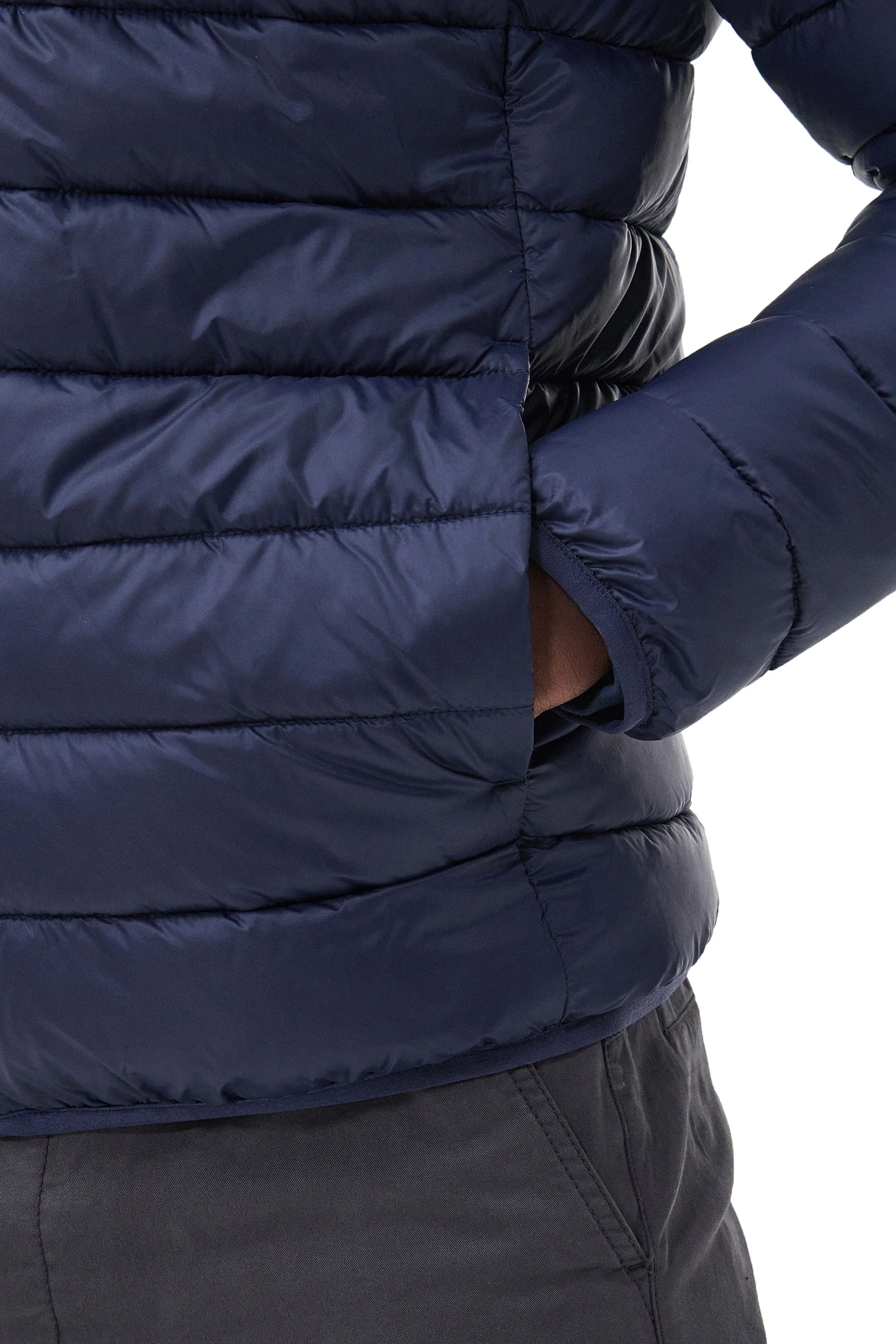 Barbour International Reed Quilted Jacket Navy - Image 4