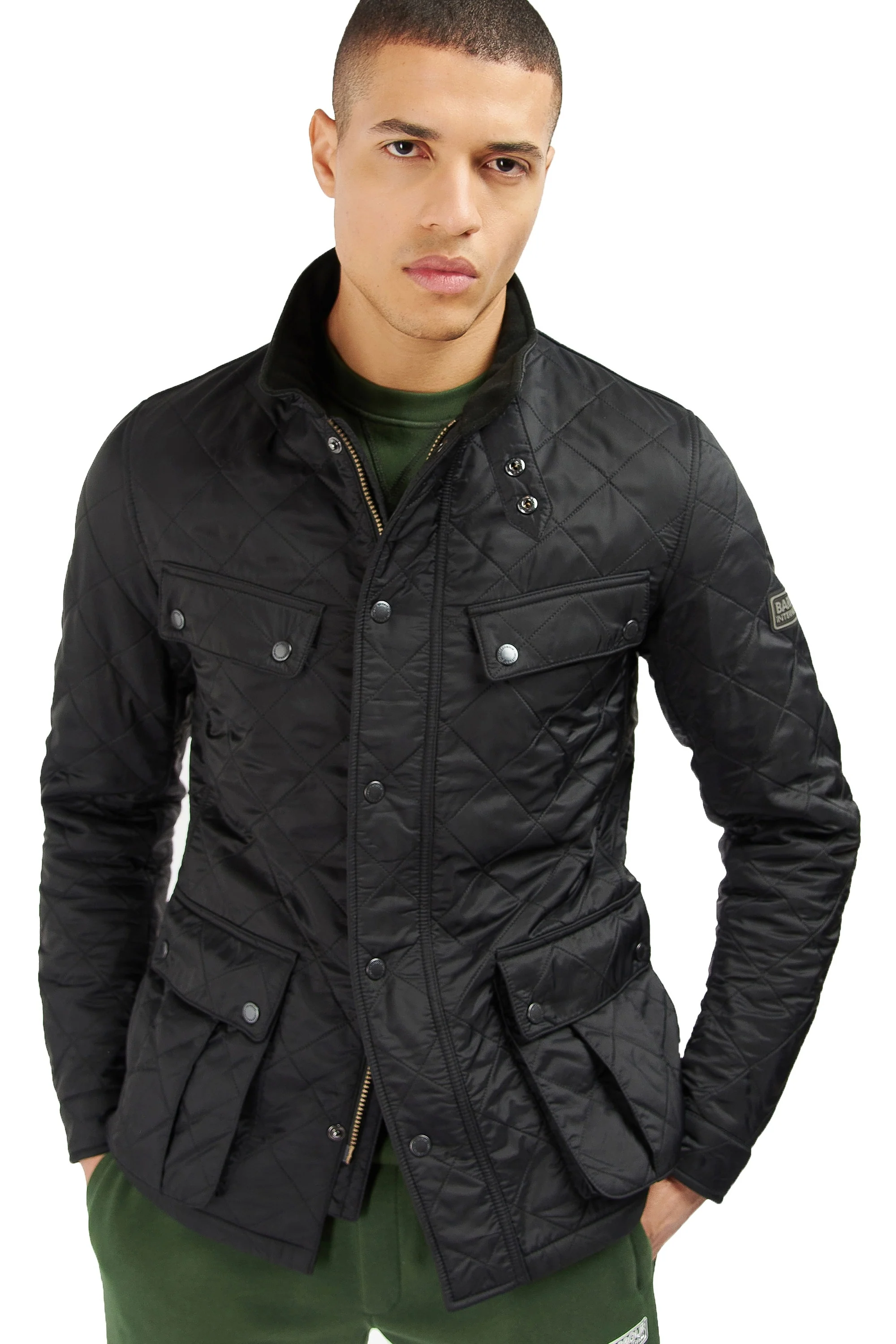 Barbour International Tourer Ariel Polarquilt Jacket Black - Image 3