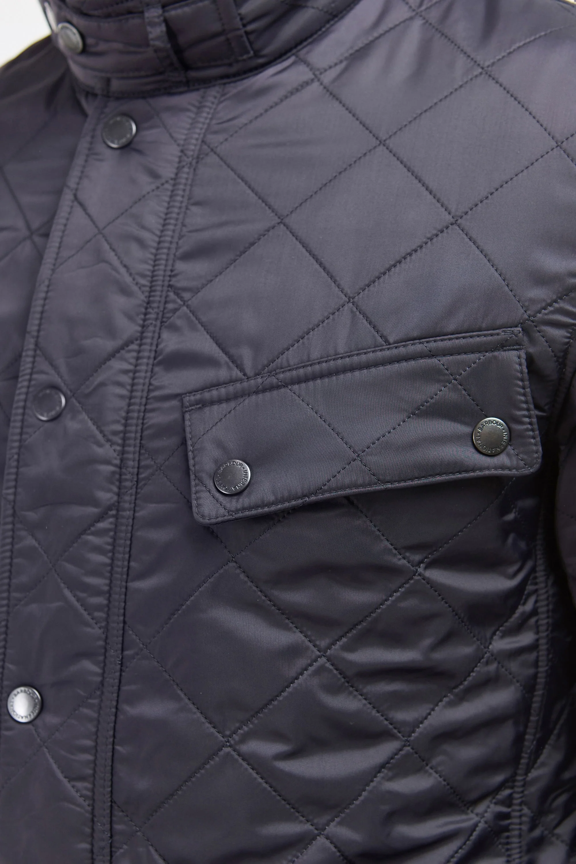 Barbour International Tourer Ariel Polarquilt Jacket Navy - Image 4