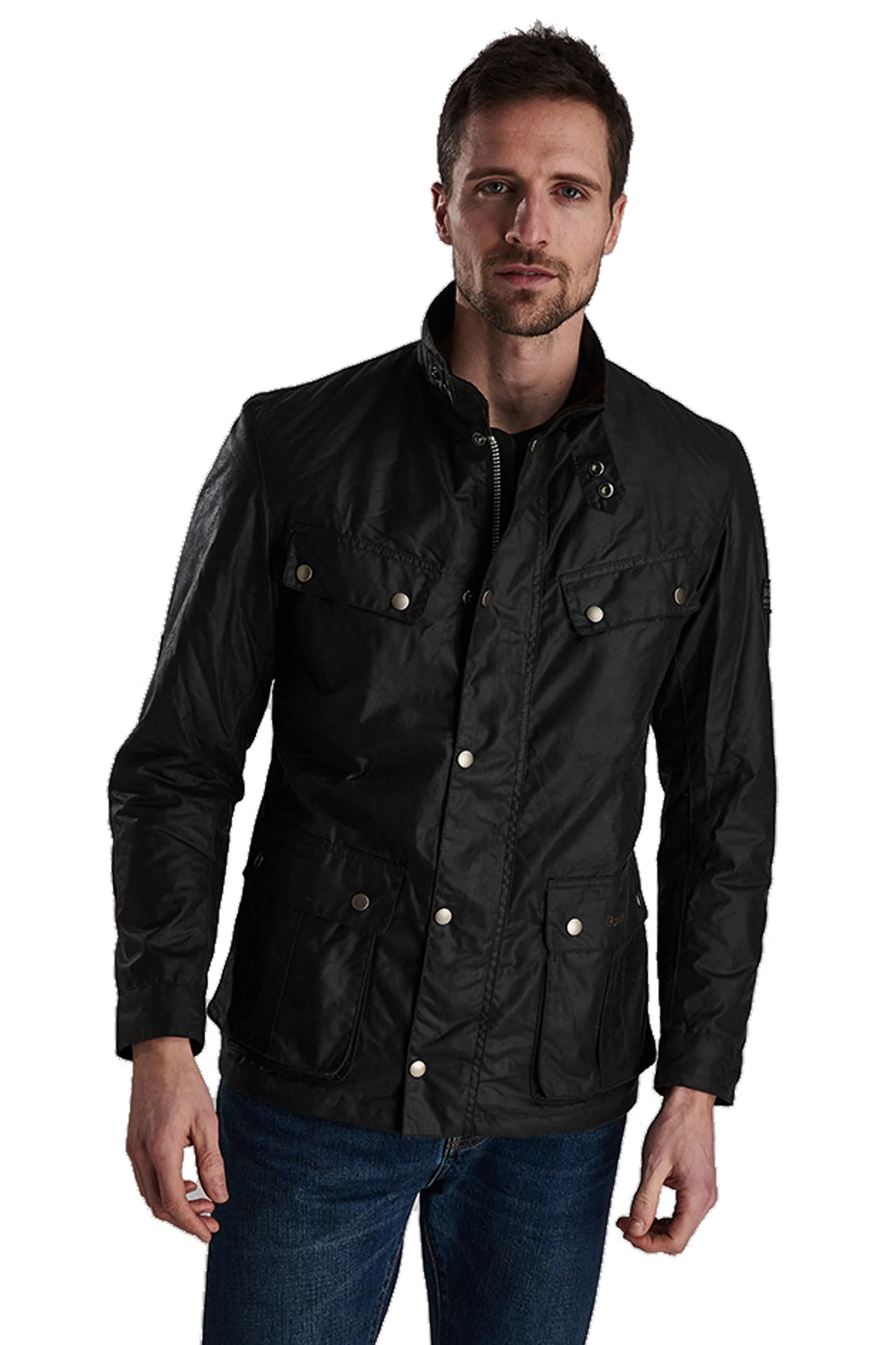 Barbour International Tourer Wax Duke Jacket Sage - Image 4