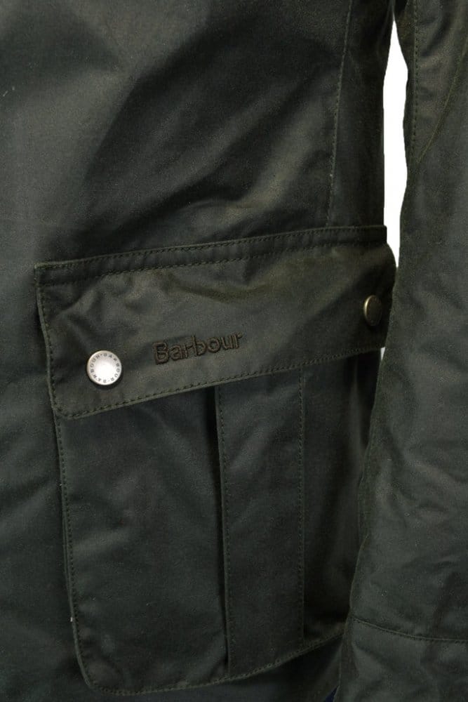 Barbour International Tourer Wax Duke Jacket Sage - Image 5