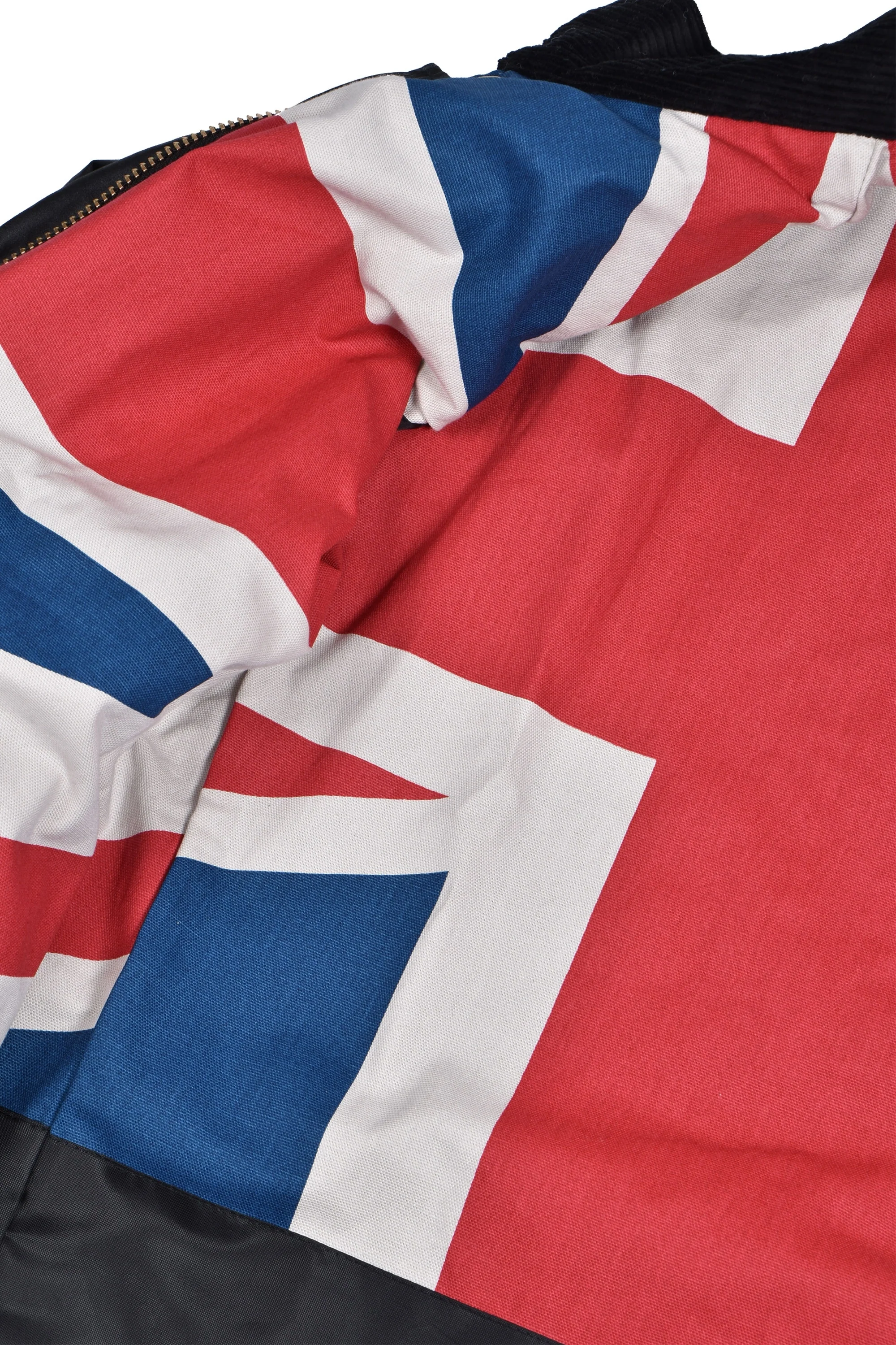 Barbour International Union Jack Jacket Black - Image 3