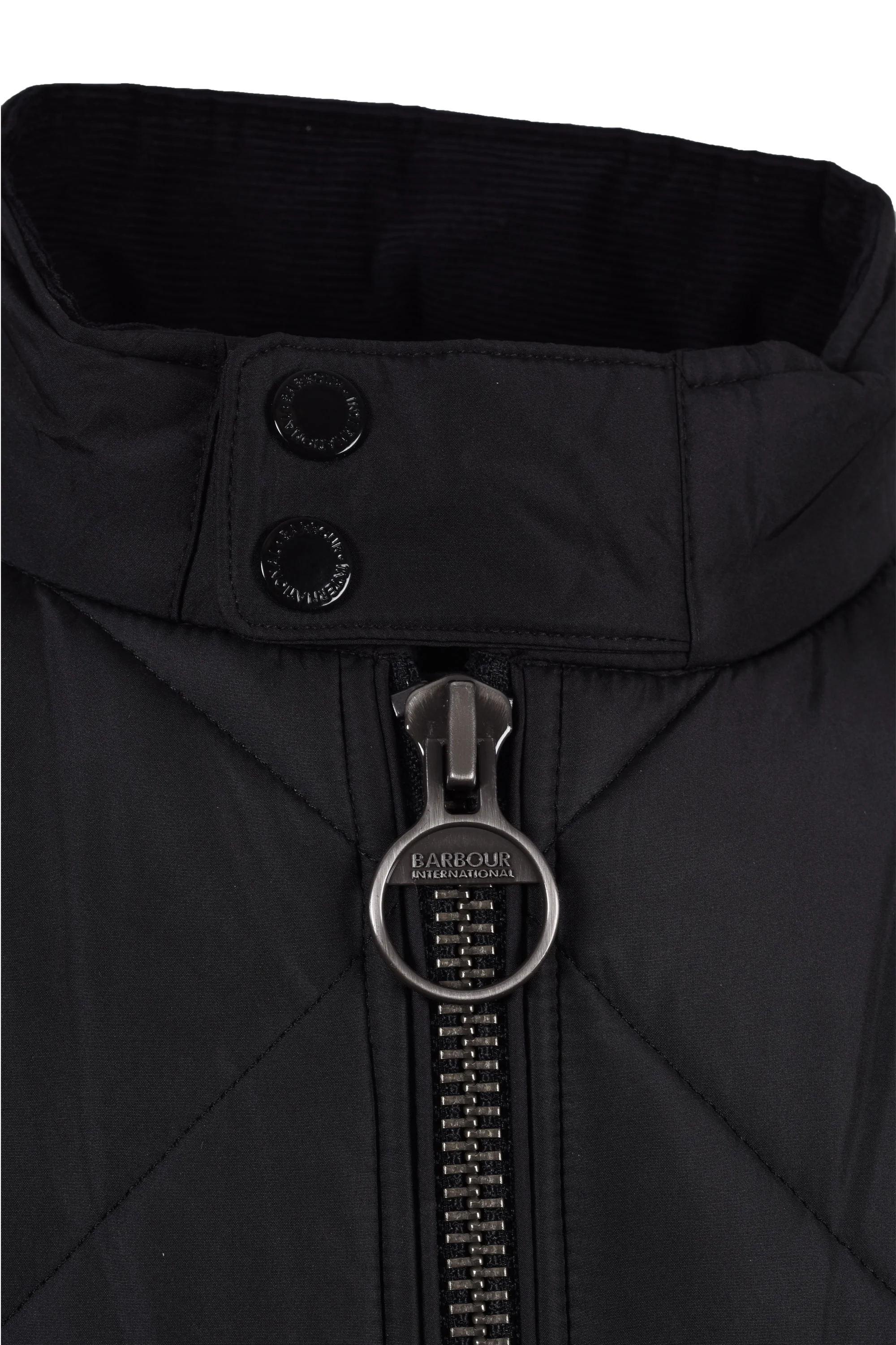 Barbour Intl Steve McQueen Quilted Merchant Jacket Black - Image 4