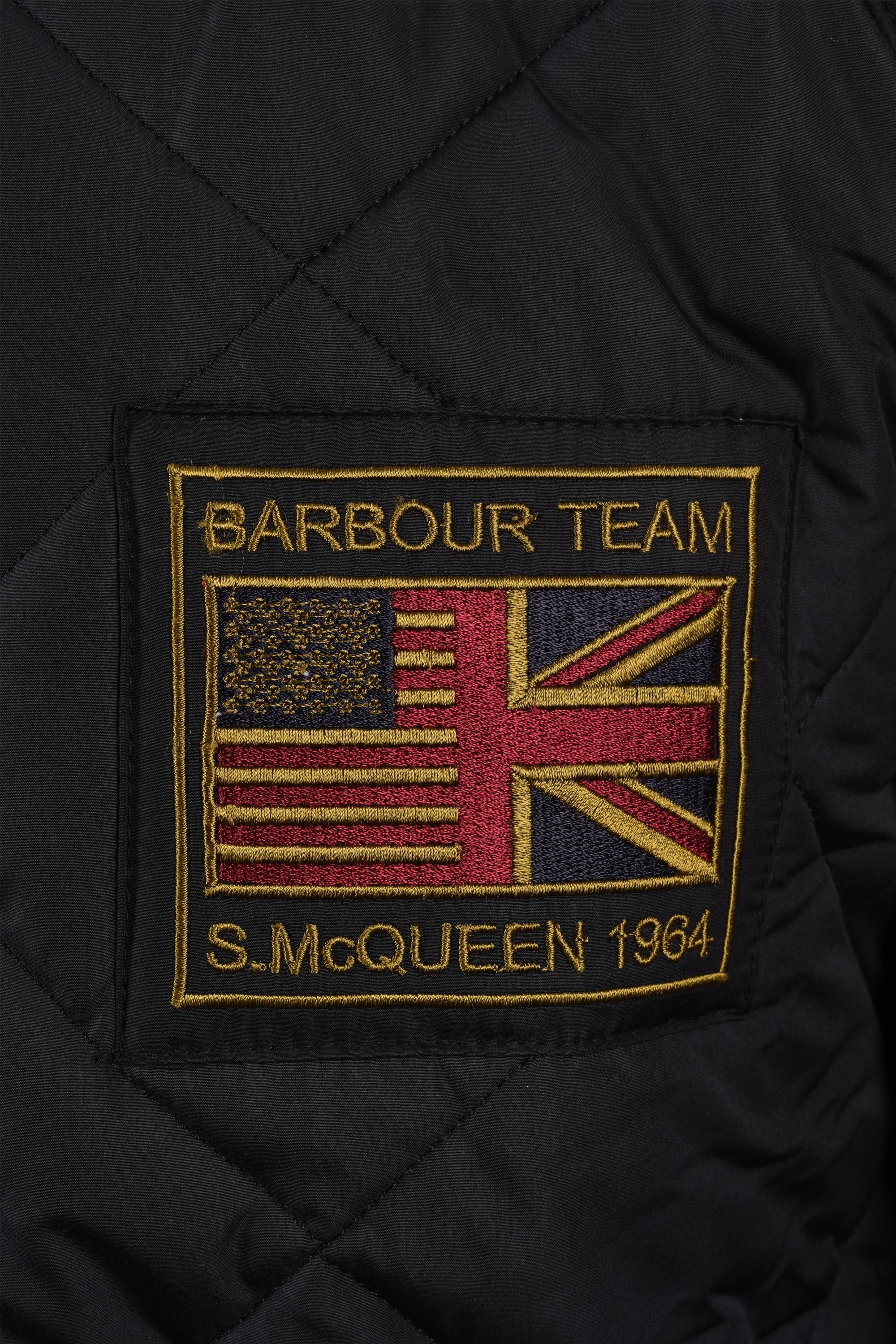 Barbour Intl Steve McQueen Quilted Merchant Jacket Black - Image 5